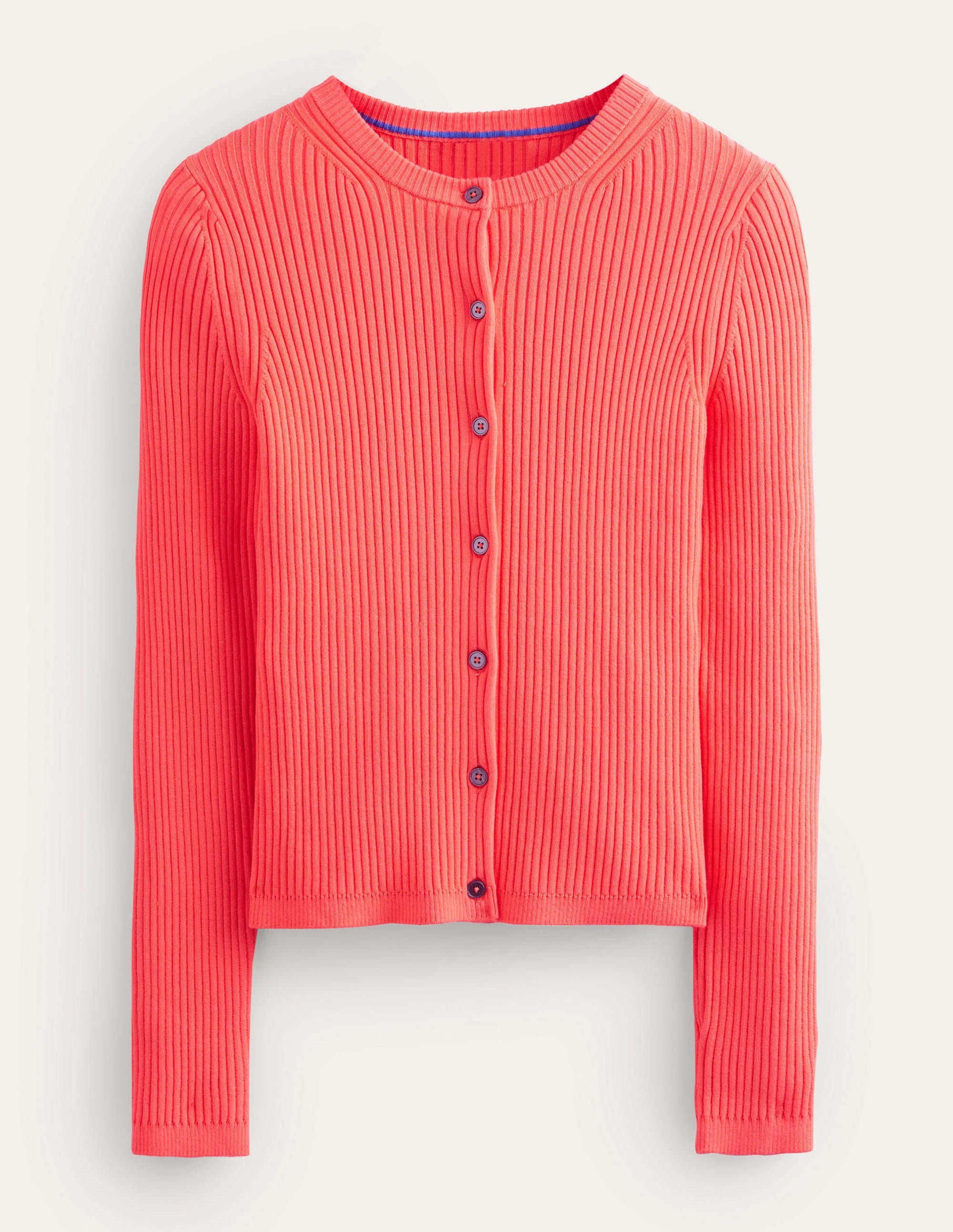 Cardigan côtelé-Punch pastèque - Image 5