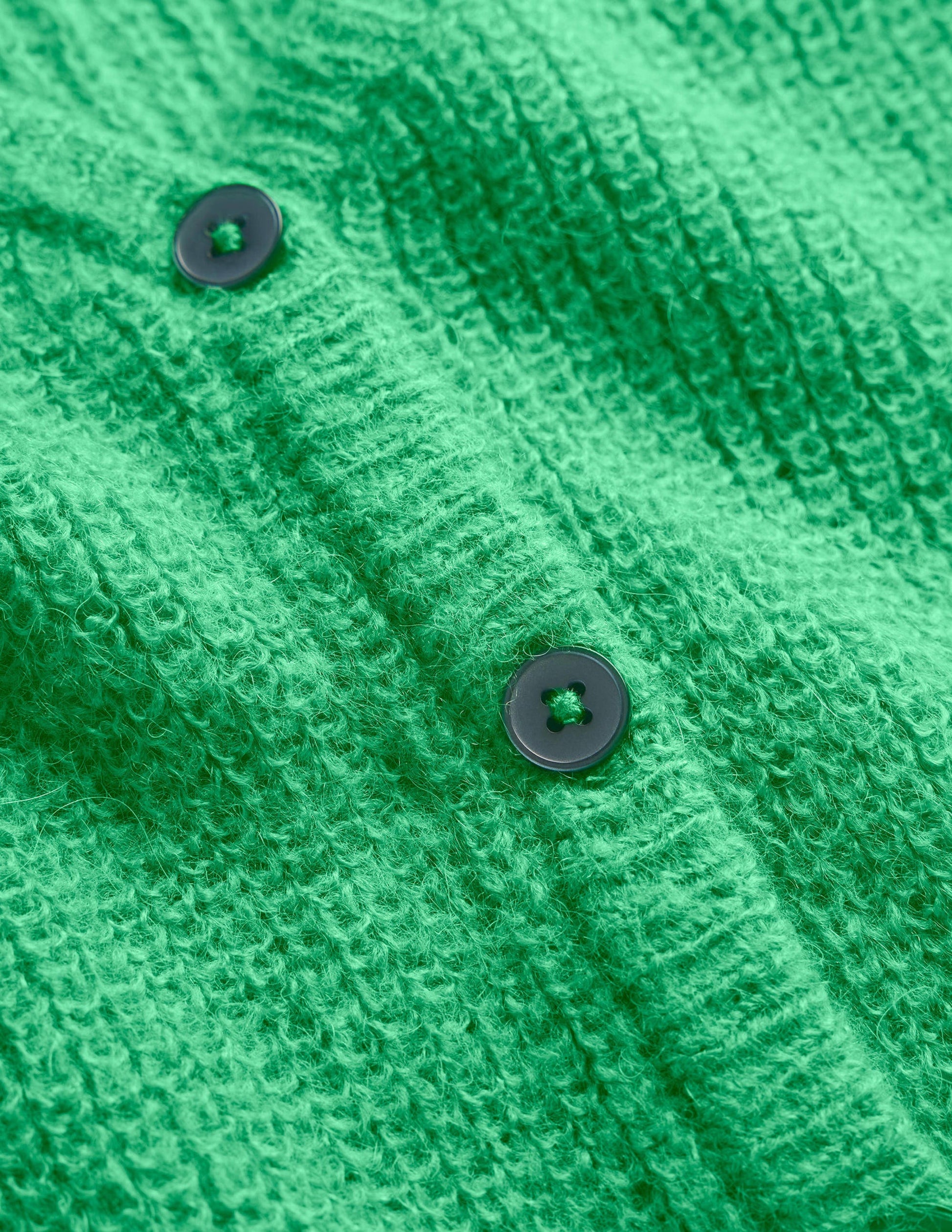 Flauschiger Cardigan mit kurzem Schnitt-Hellgrün-6