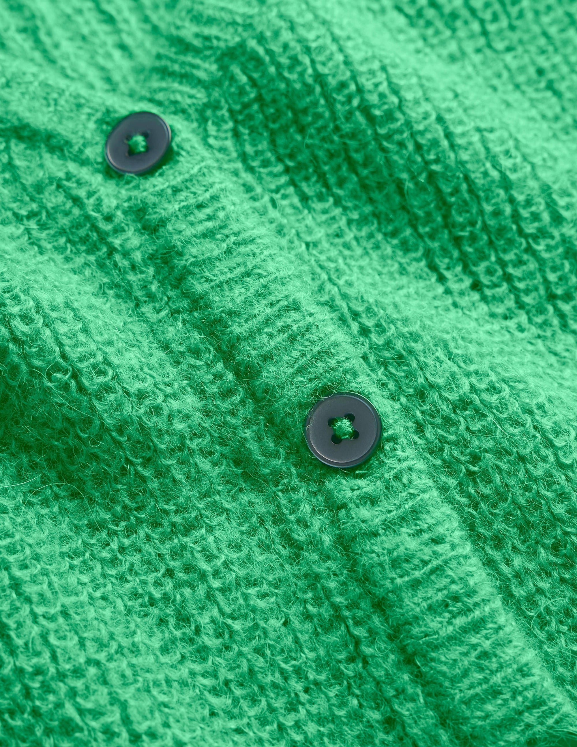 Flauschiger Cardigan mit kurzem Schnitt-Hellgrün - Image 6