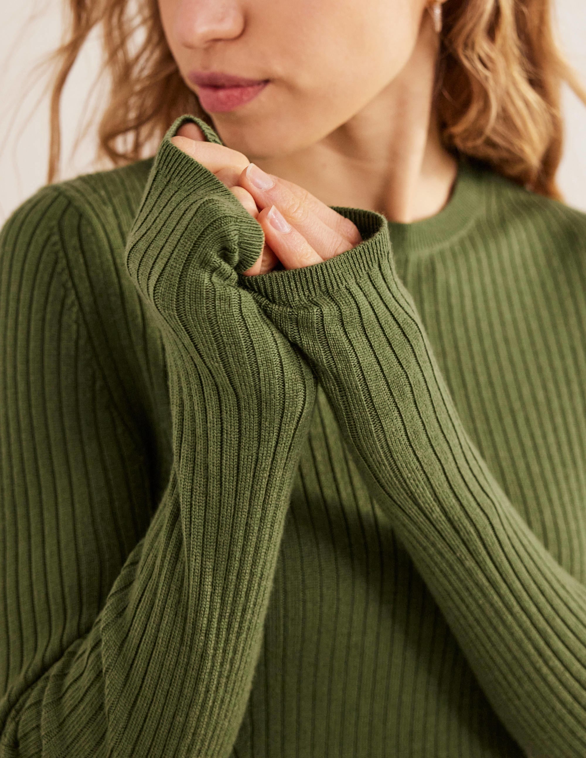 Pull côtelé en laine mérinos-Garde forestier - Image 2