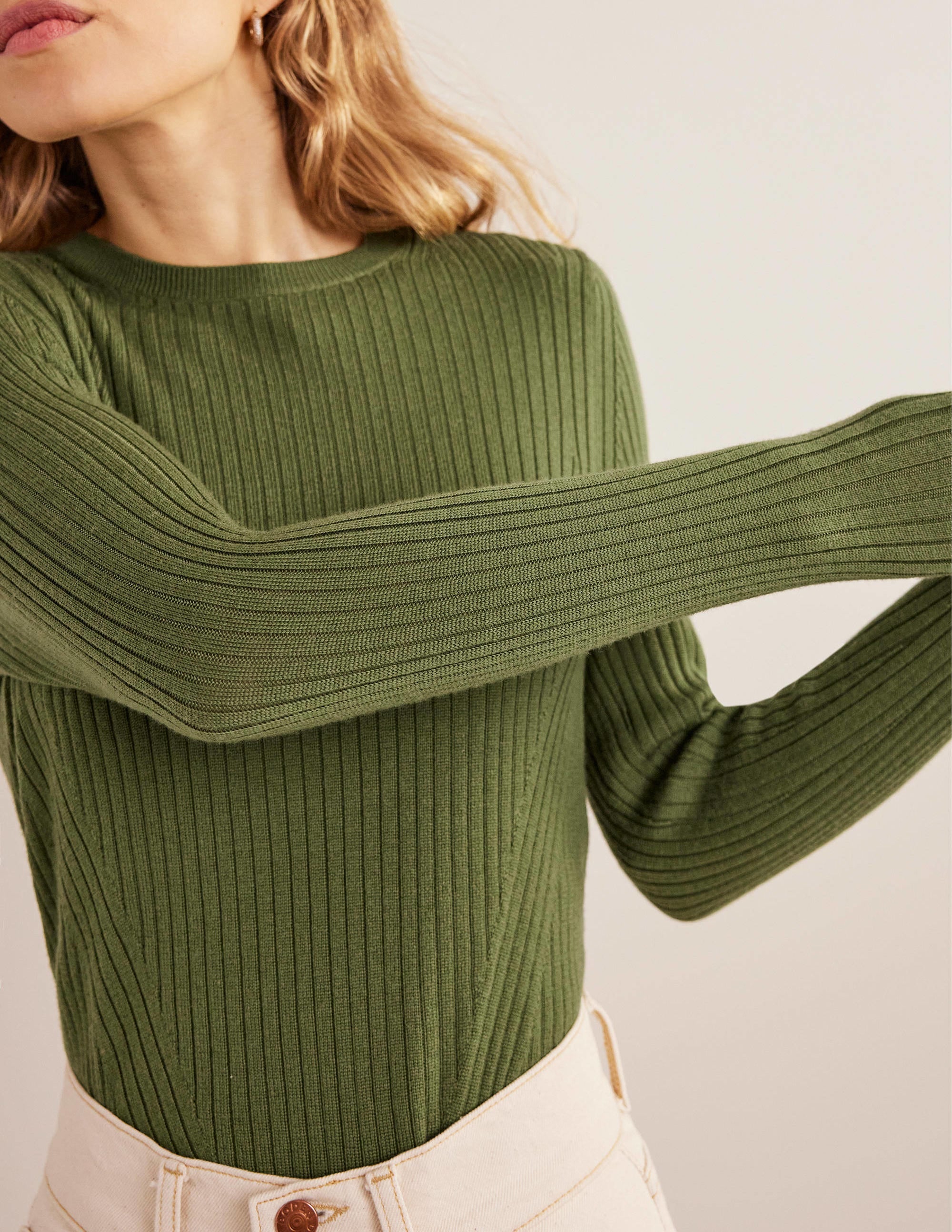 Pull côtelé en laine mérinos-Garde forestier - Image 4