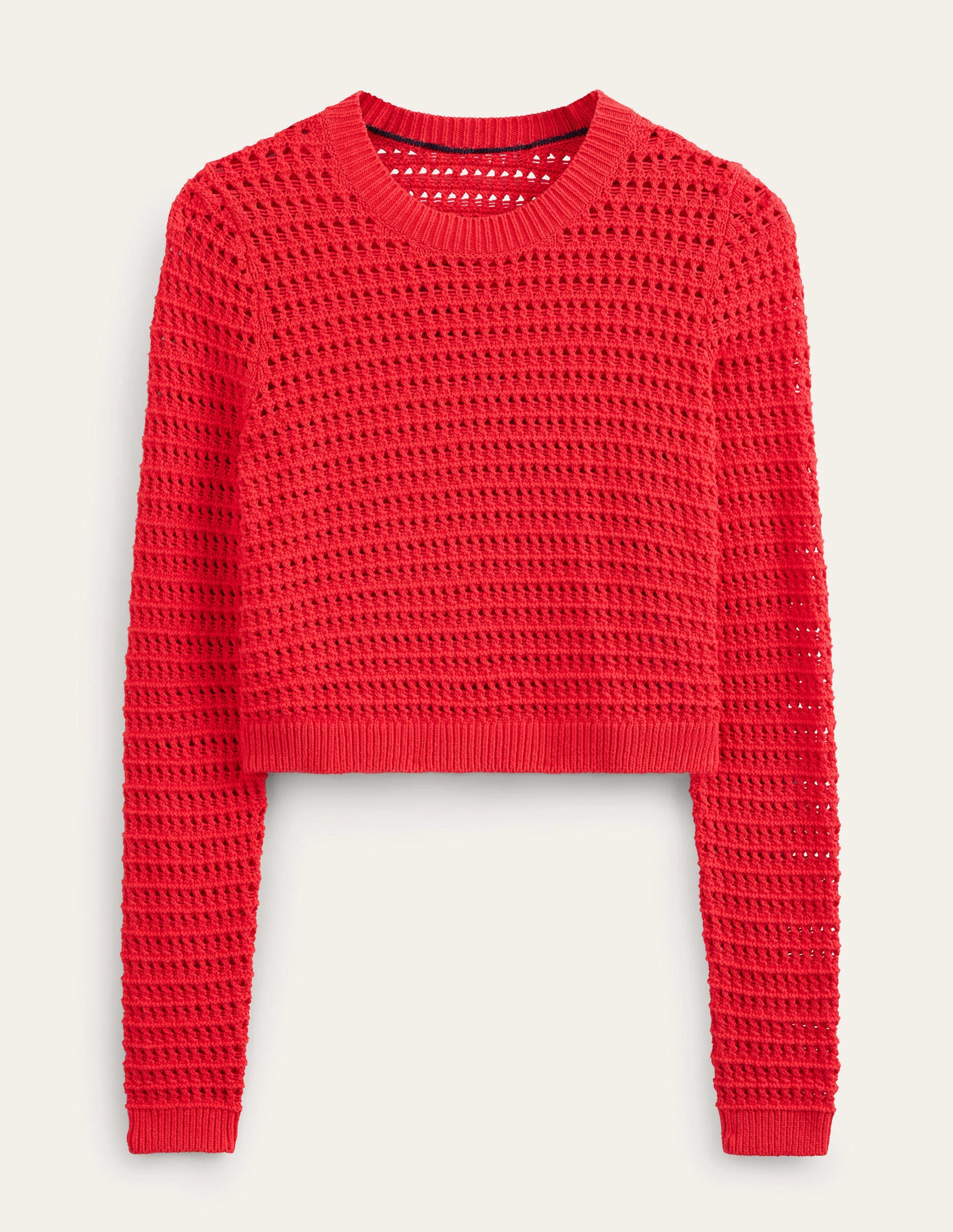 Pull court en crochet-Rouge haut risque - Image 5
