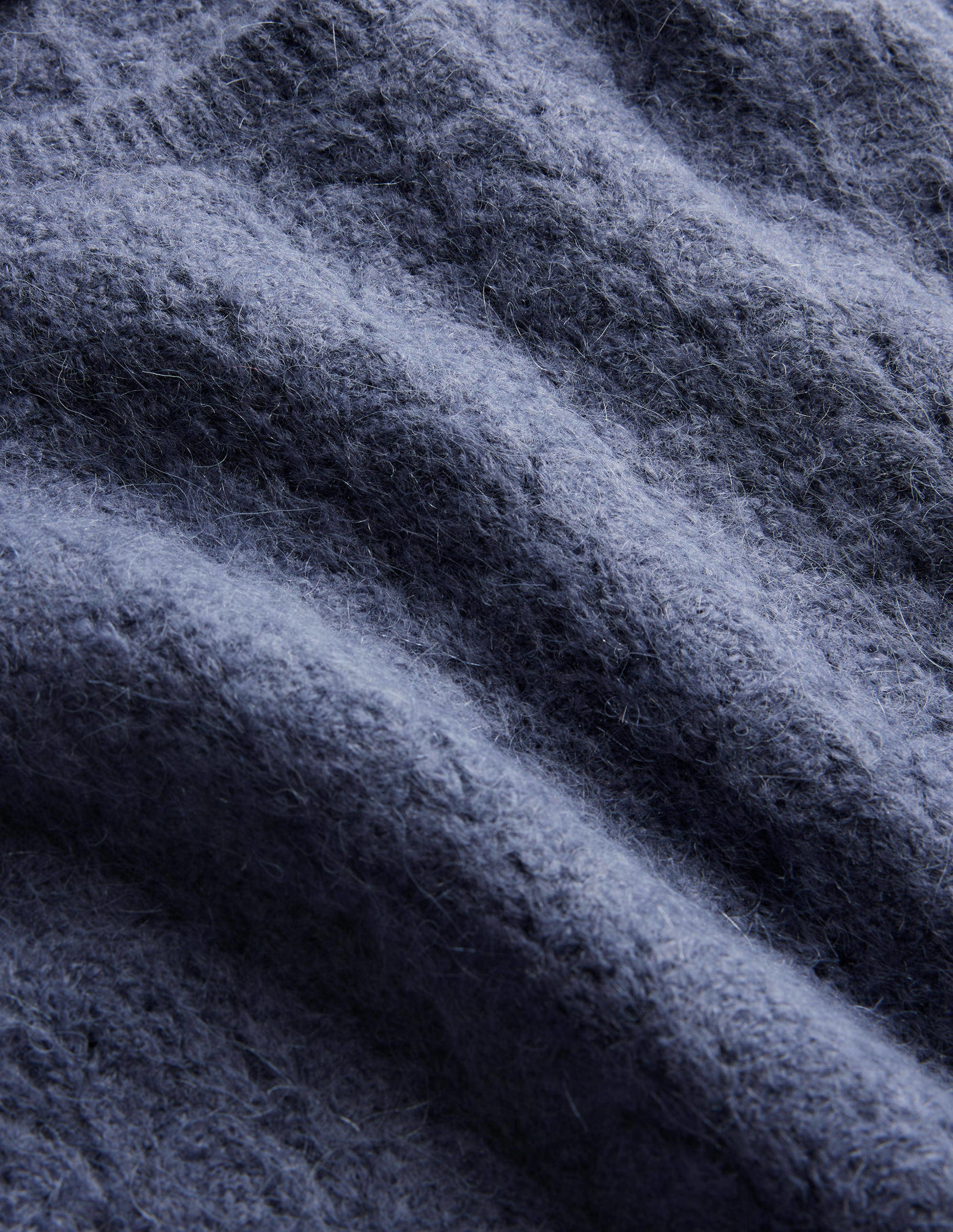 Flauschiger Pointelle-Pullover-Nachtblau - Image 6