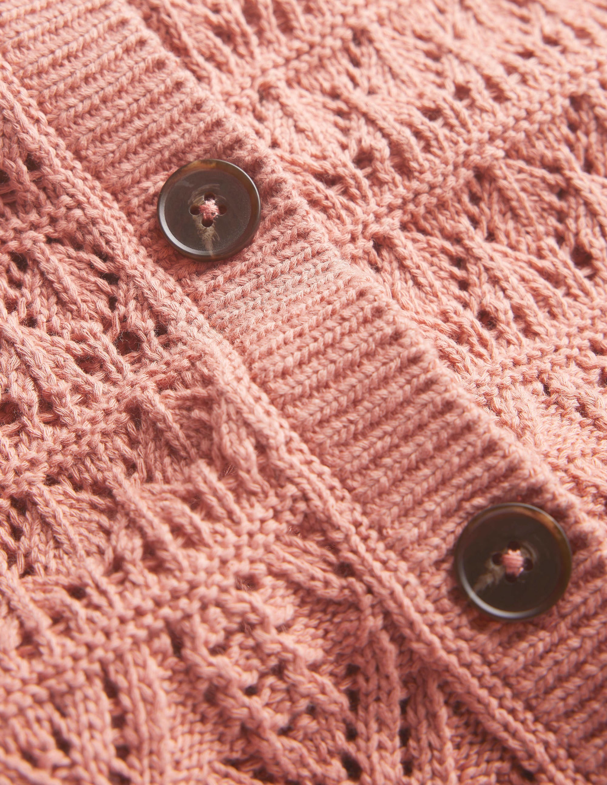 Cardigan en pointelle-Rose - Image 7