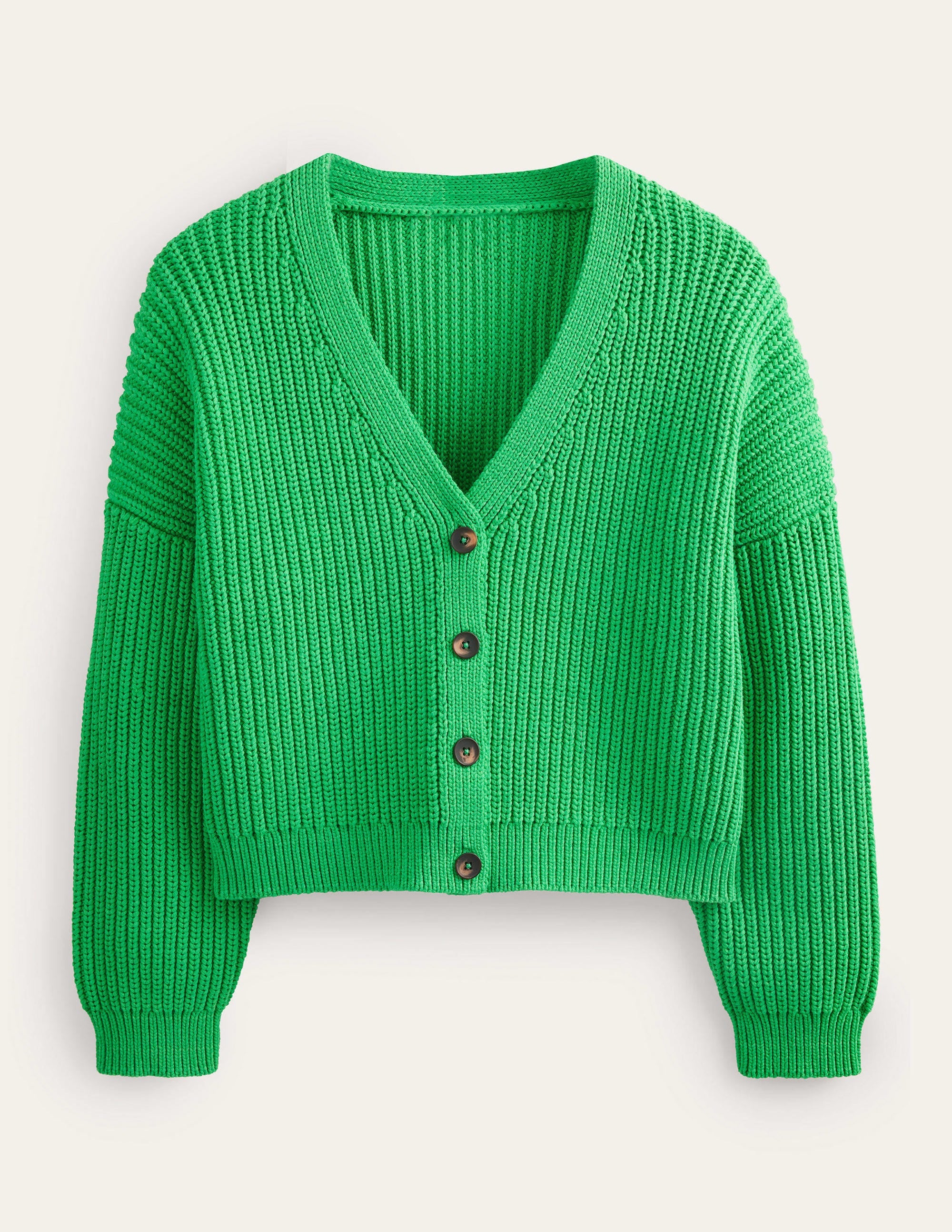 Oversize-Rippstrick-Cardigan-Hellgrün - Image 5
