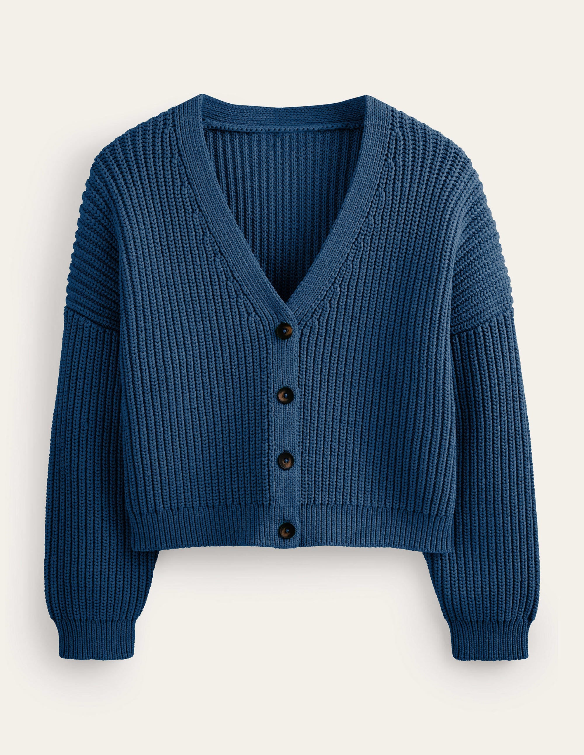 Gilet côtelé oversize-Bleu marine - Image 5