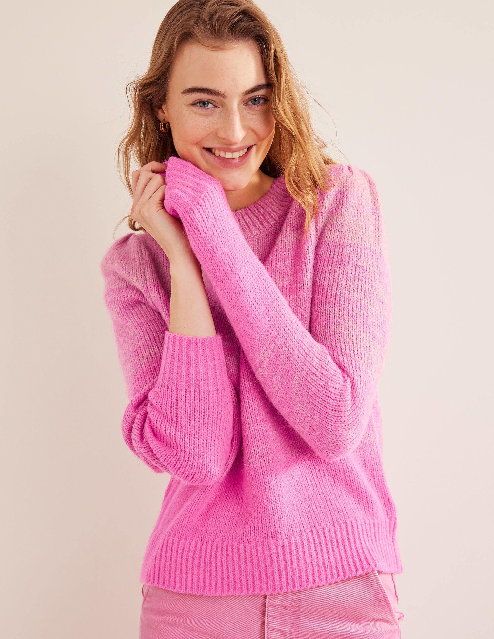 Flauschiger Pullover-Rosa, Farbverlauf - Image 5