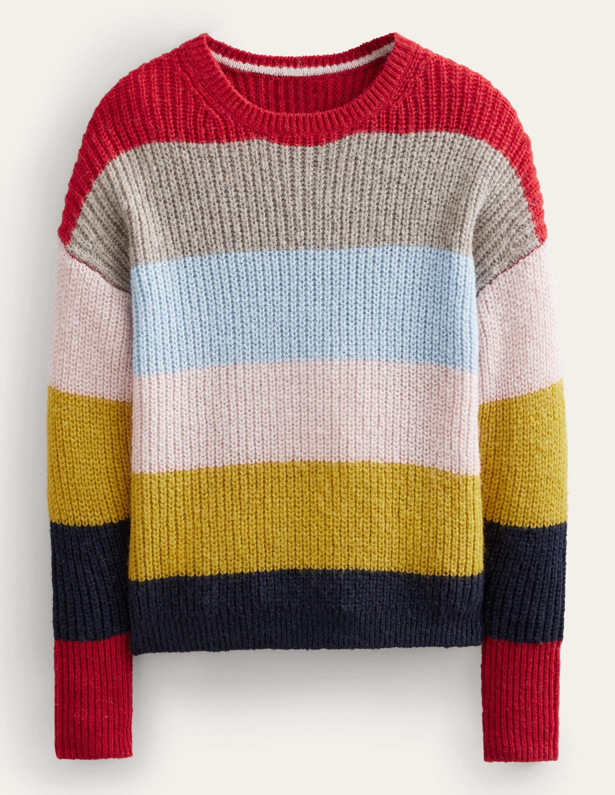 Flauschiger Pullover mit Streifen-Regenbogen/Bunt, Gestreift - Image 5
