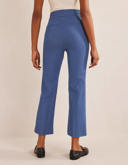 Ausgestellte 7/8-Hose mit 2-Wege-Stretch-Klassisches Blau-3