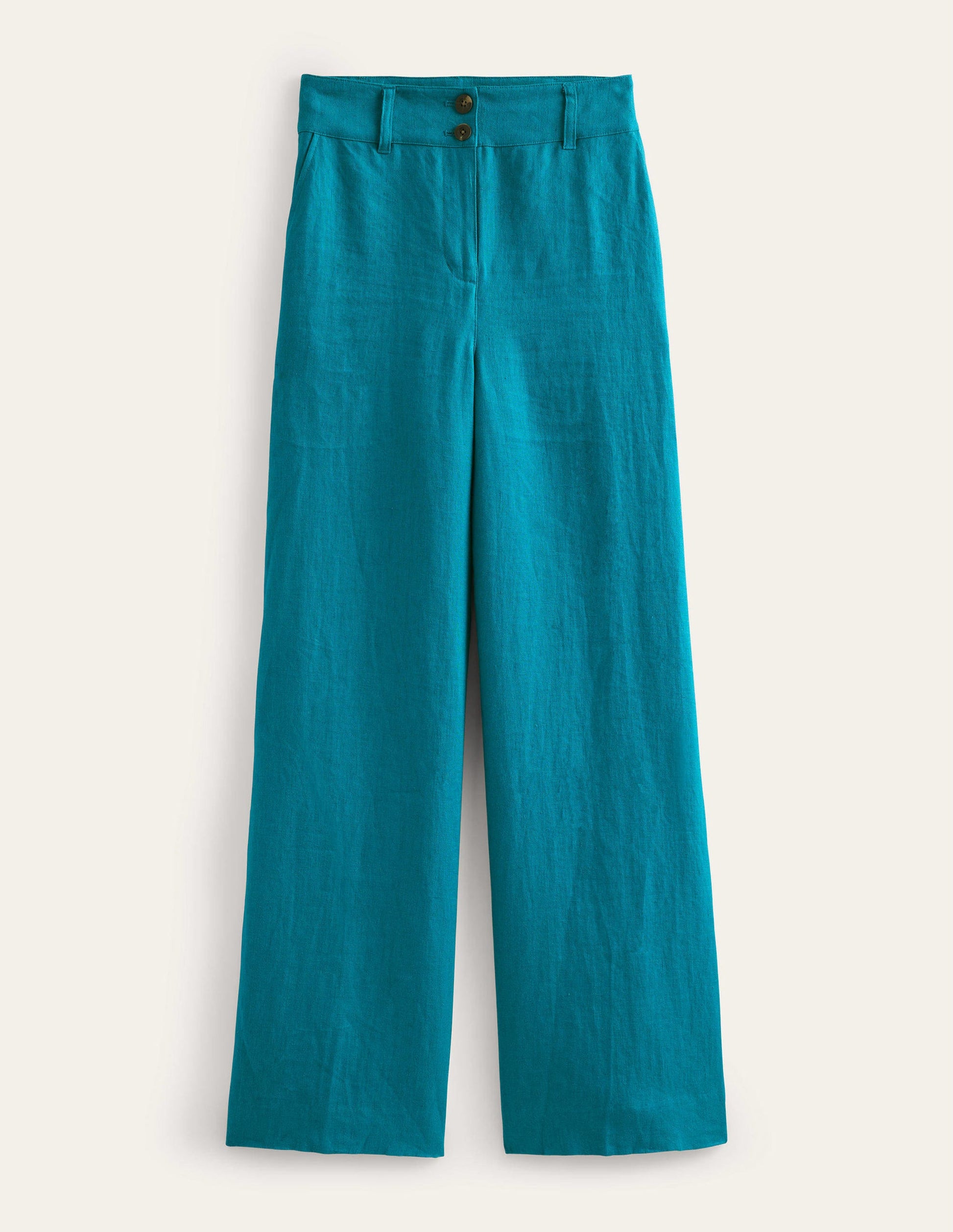 Pantalon Highbury en lin-Bleu sarcelle cristallin-6