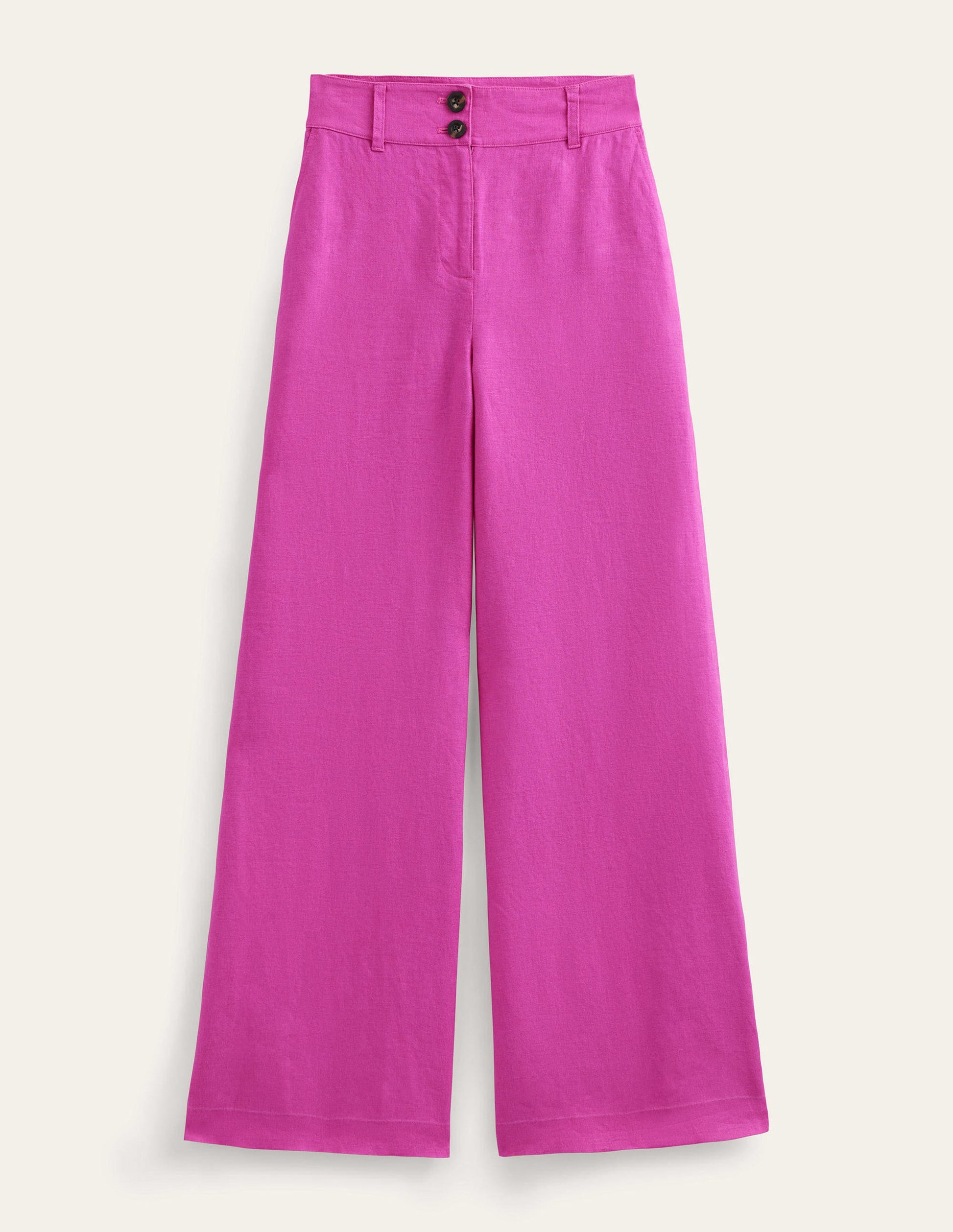 Pantalon Highbury en lin-Rose violet-10