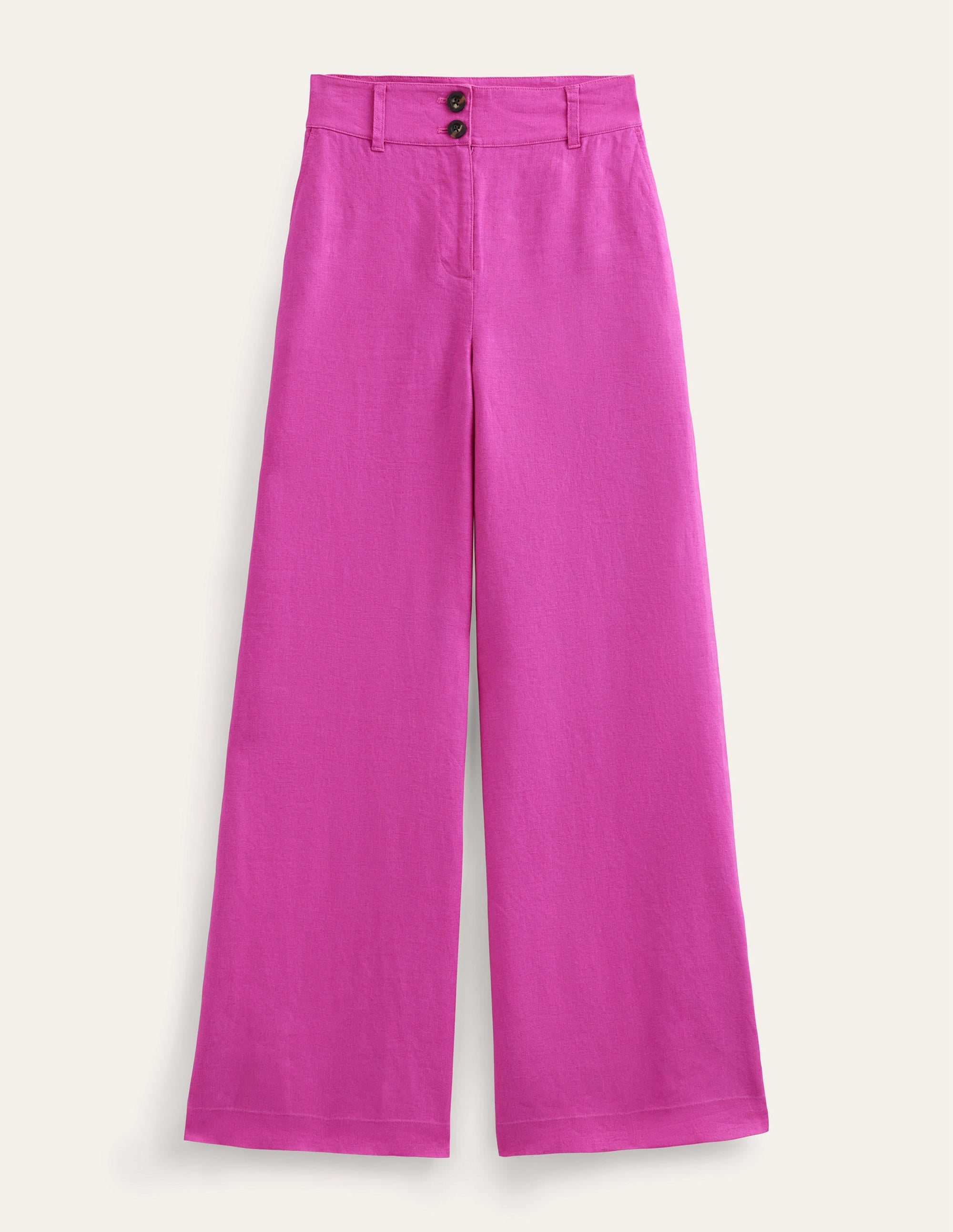 Pantalon Highbury en lin-Rose violet - Image 10