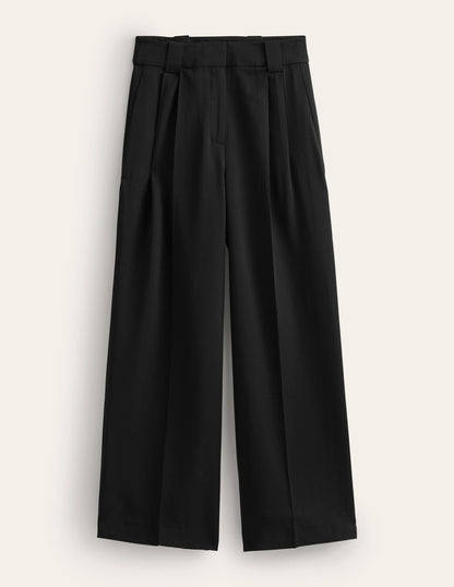 Islington Hose mit weitem Bein-Schwarz-5