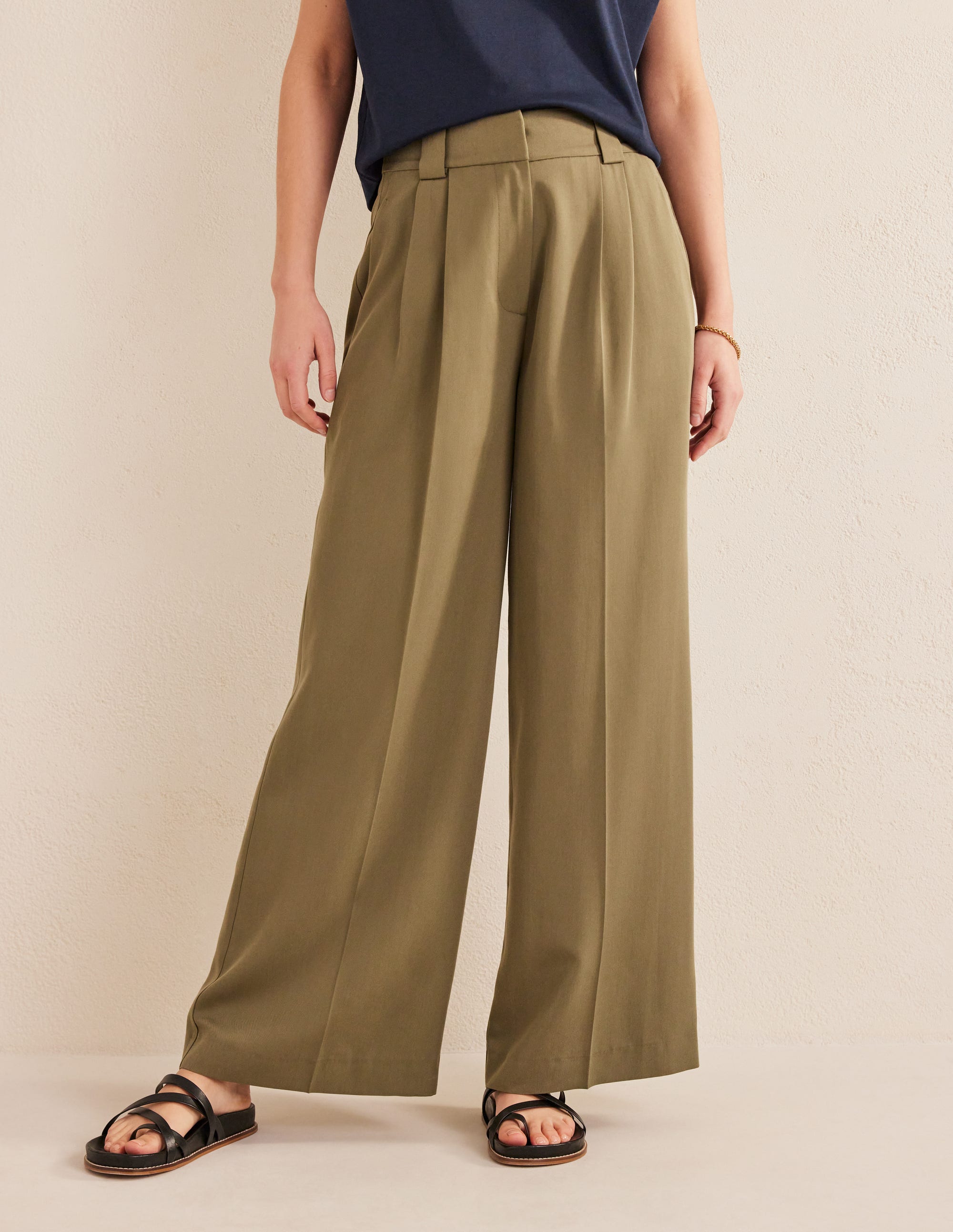 Islington Hose mit weitem Bein-Dezentes Khaki - Image 4