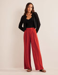 Islington Hose mit weitem Bein-Tomatenrot