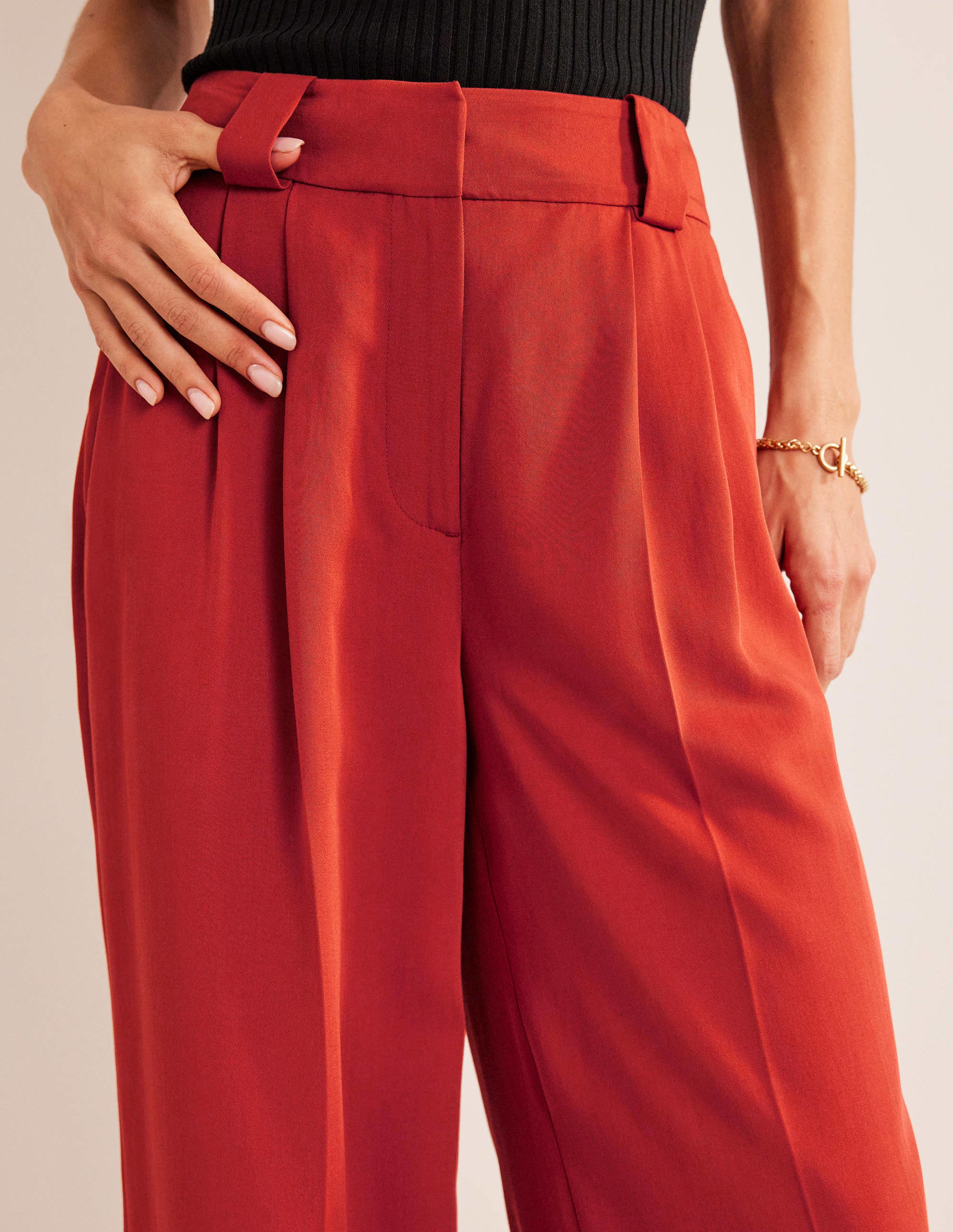 Islington Hose mit weitem Bein-Tomatenrot - Image 2