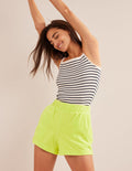 Towelling Shorts-Citrus
