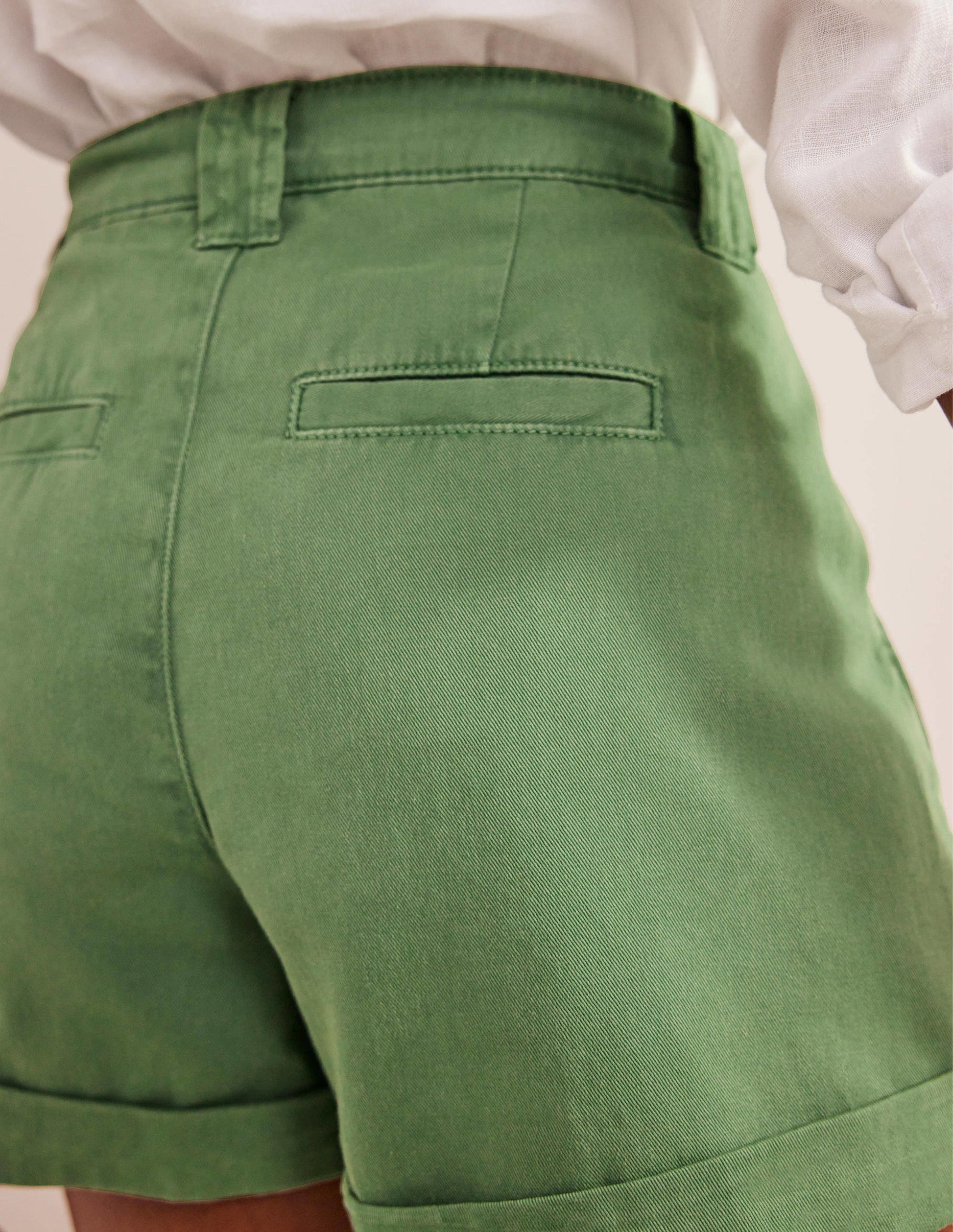 Casual Cotton Shorts-Seaspray-2