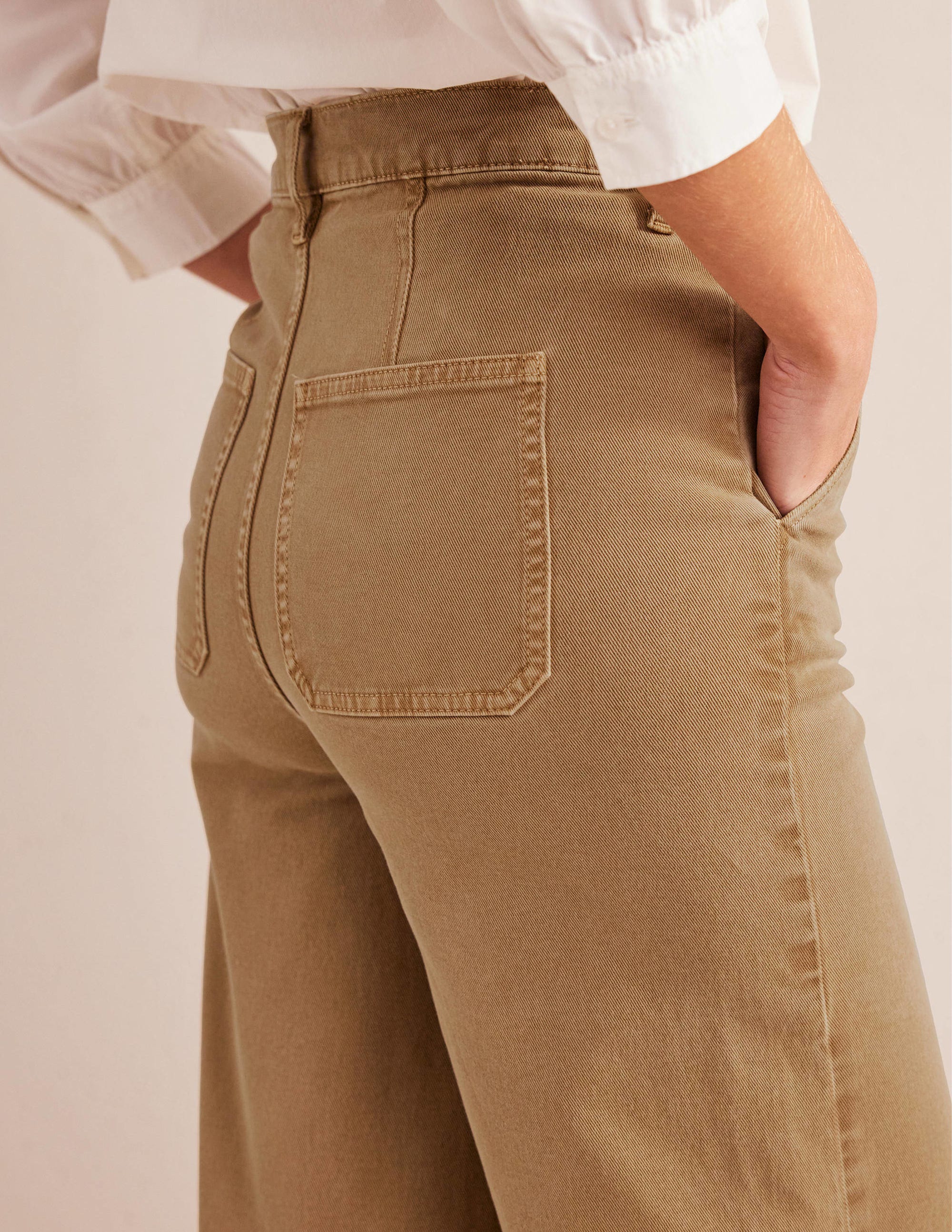 Pantalon large décontracté-Marron - Image 2