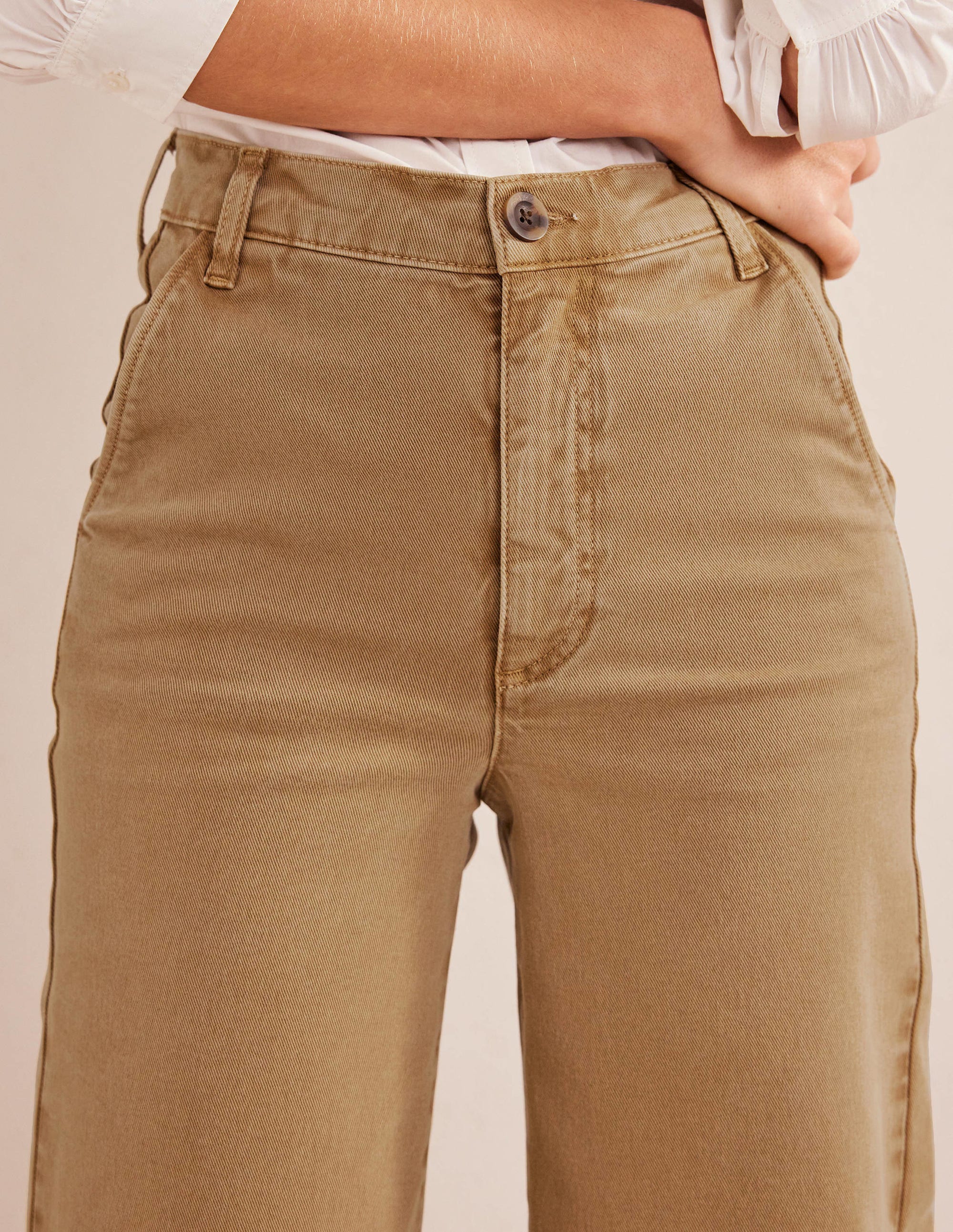 Pantalon large décontracté-Marron - Image 5