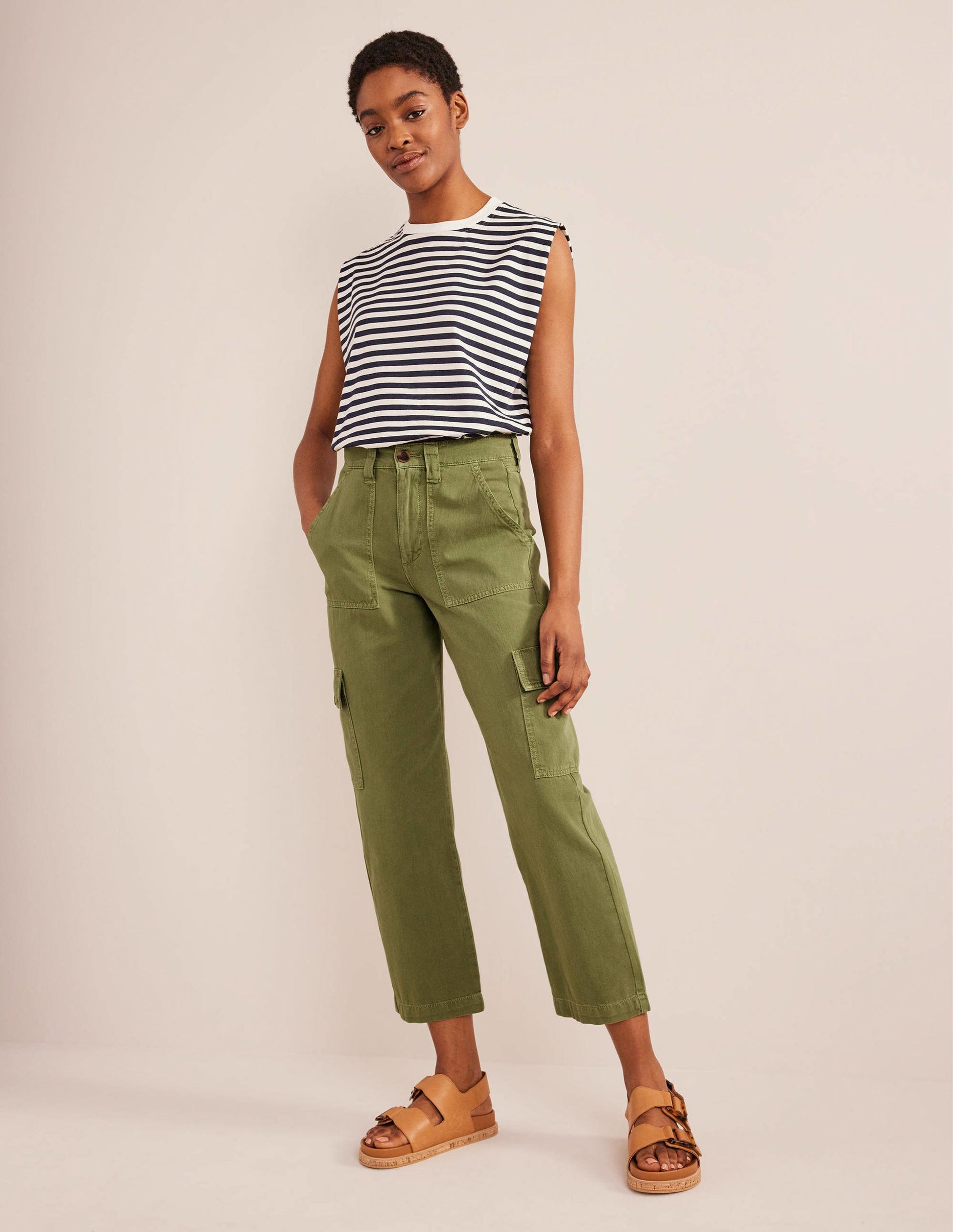 Lässige Cargohose-Aquamarine-2