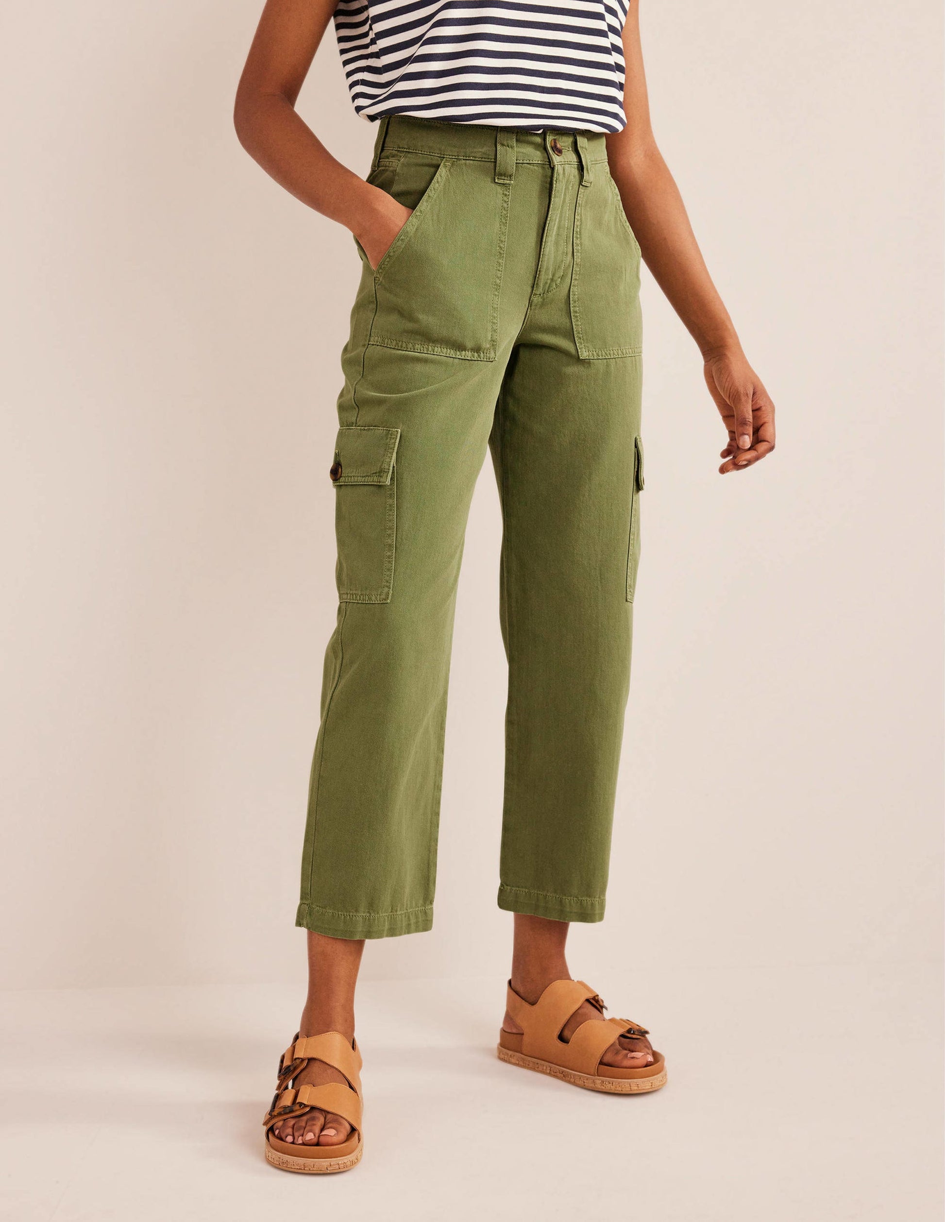 Lässige Cargohose-Aquamarine-5