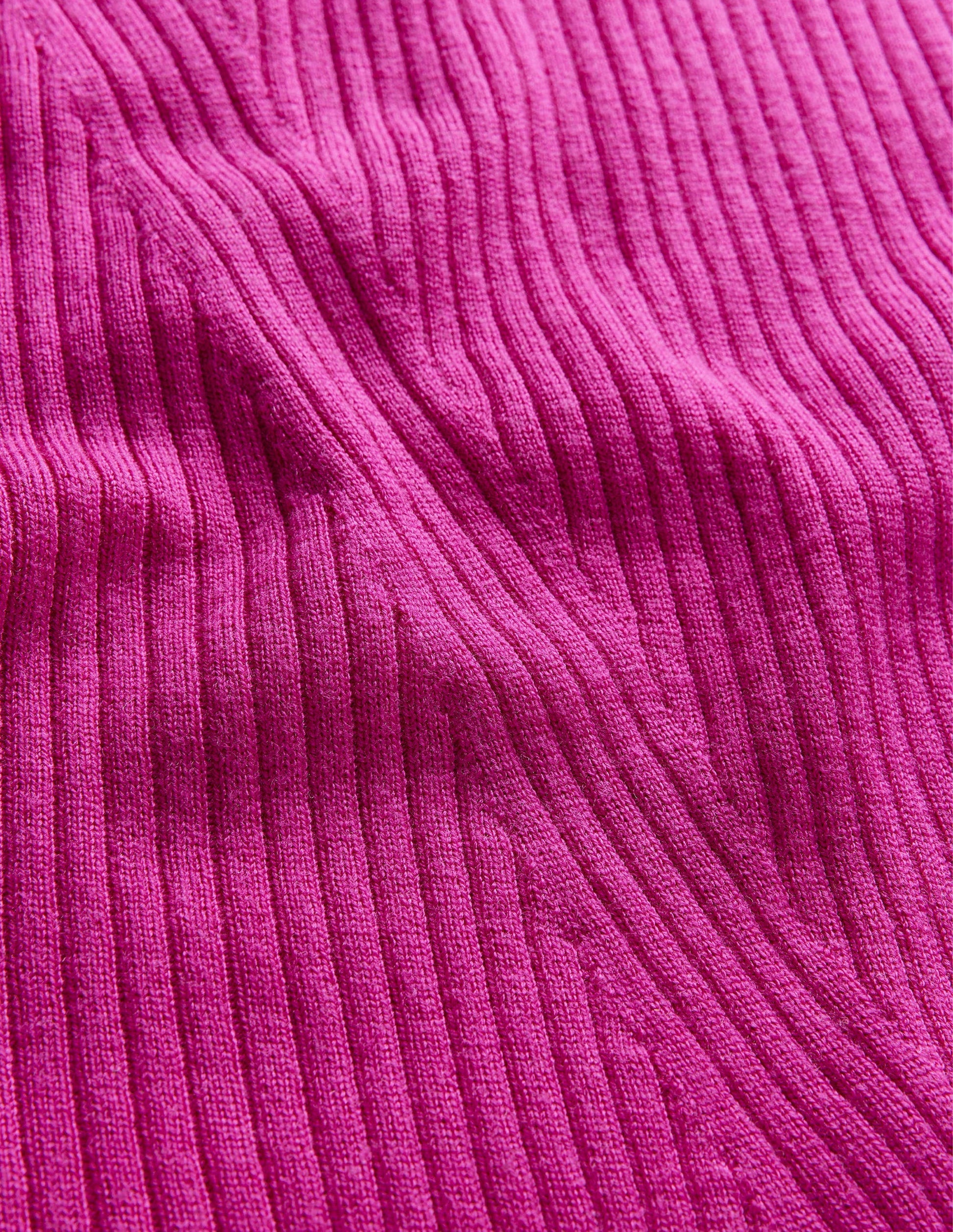 Strick-Midirock aus Merinowolle-Magenta-5