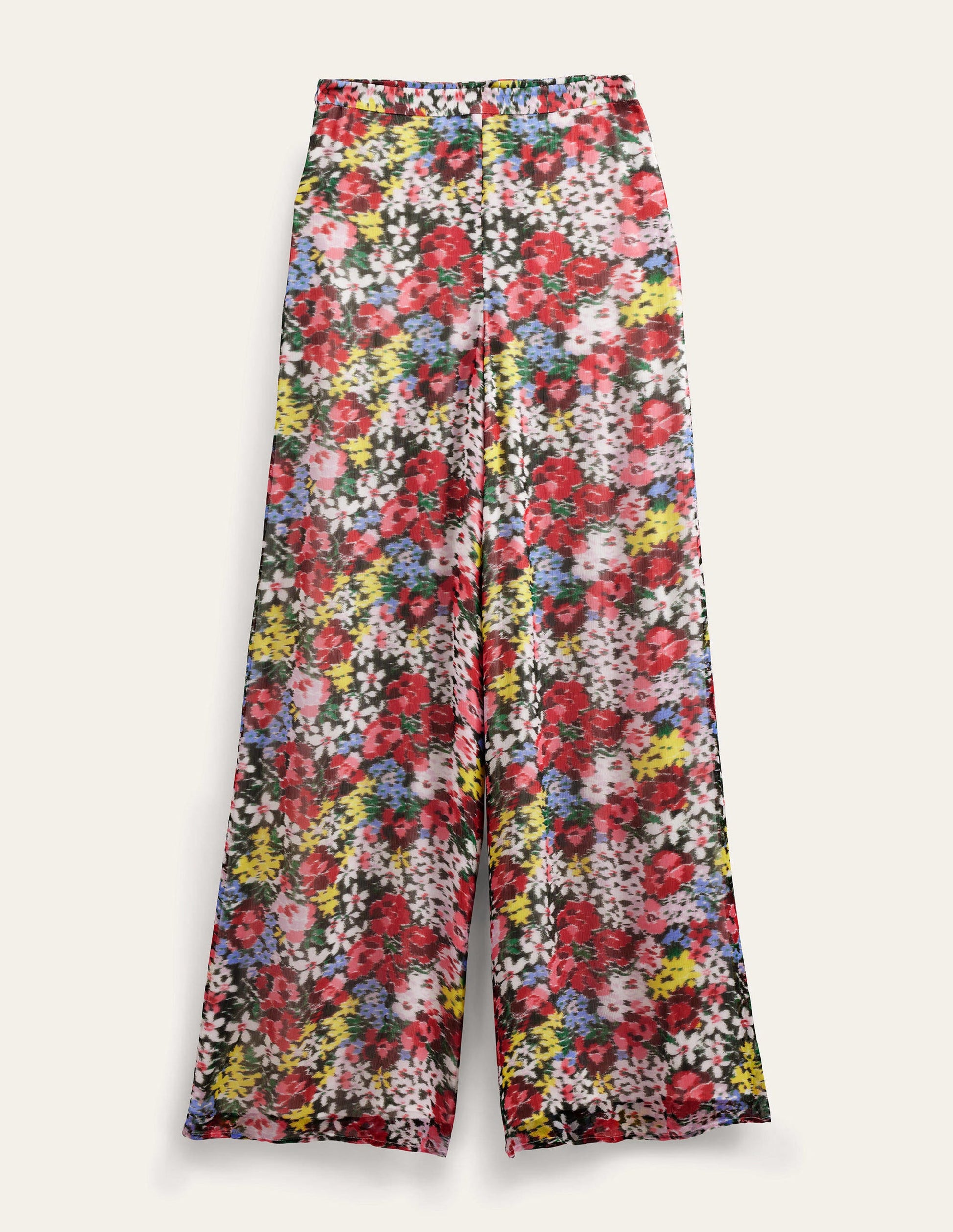 Pantalon palazzo imprimé-Multi, motif Moire Bloom-5