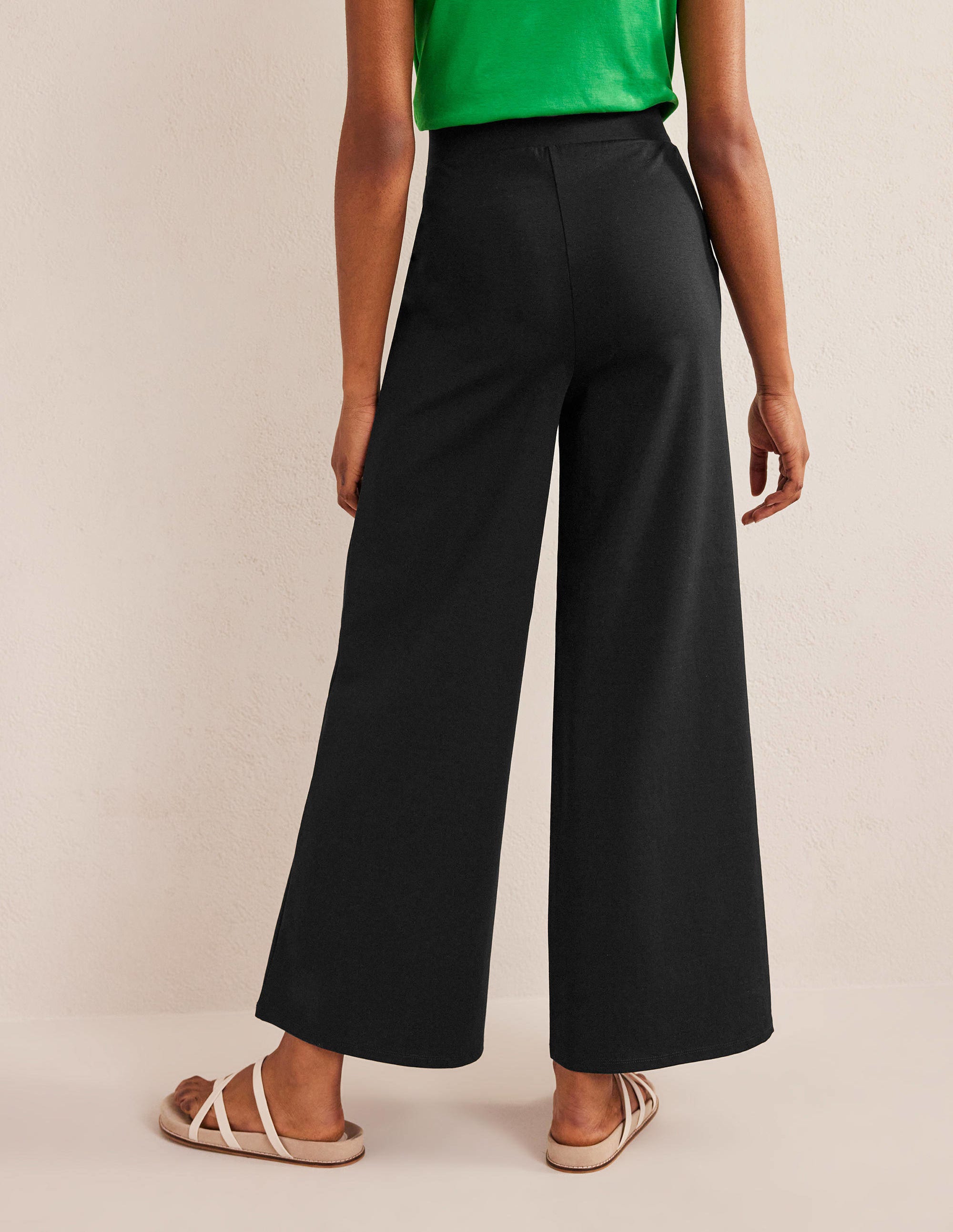 Jerseyhose mit weitem Bein-Schwarz - Image 3