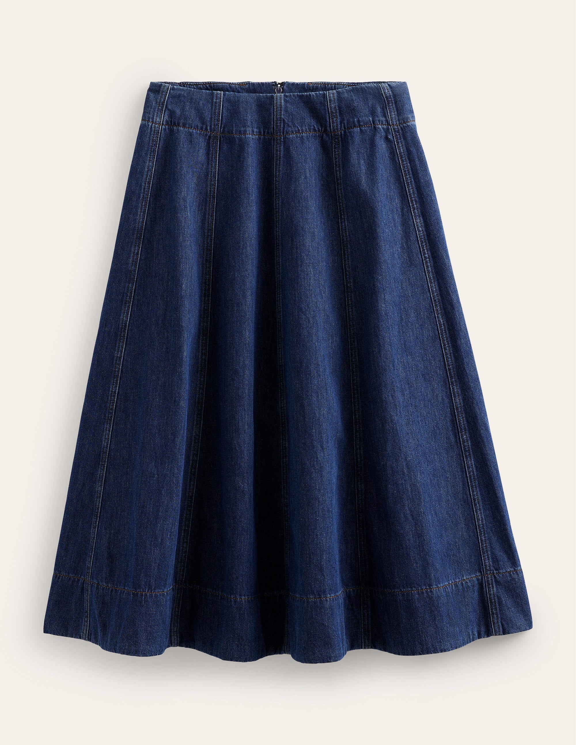 Jeansrock mit Einsätzen-Overdye-Waschung - Image 7