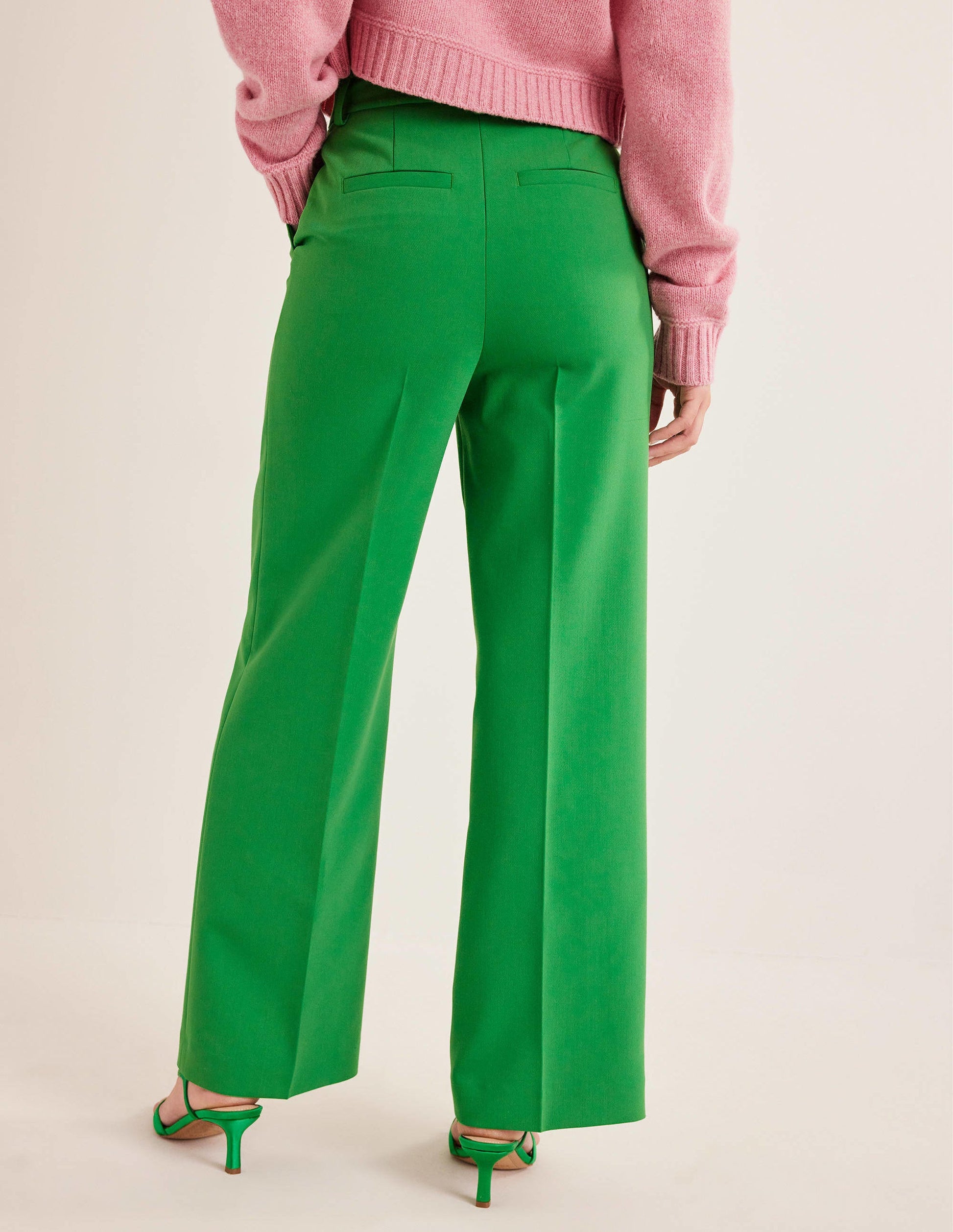 Pantalon large Westbourne-Abeille verte-3