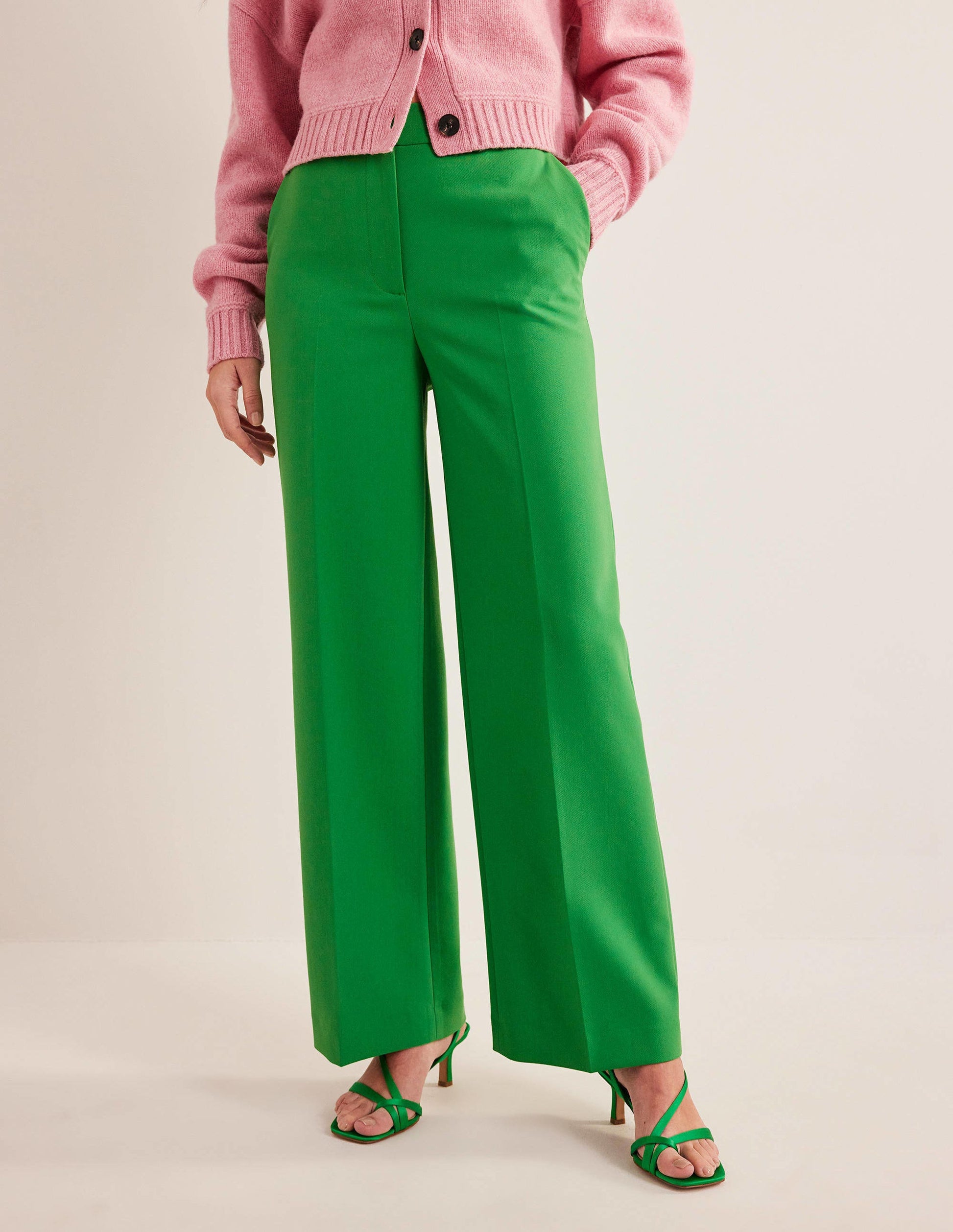 Pantalon large Westbourne-Abeille verte-4