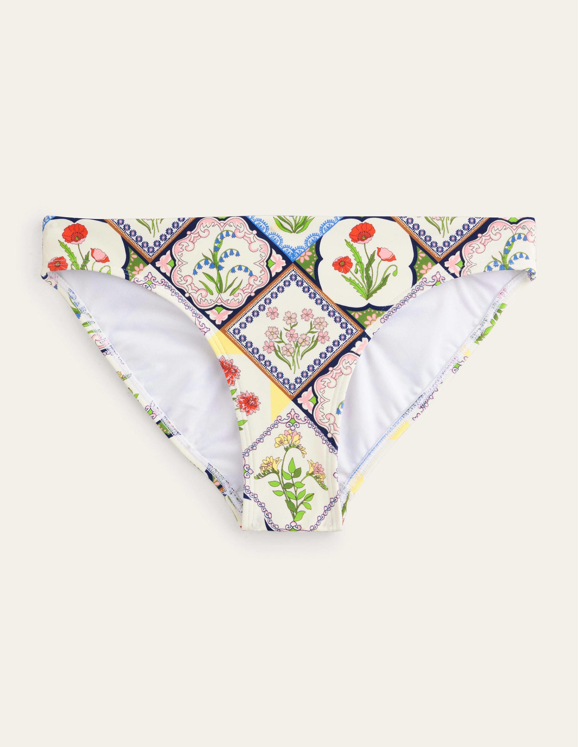Klassische Bikinihose-Naturweiß, Wilde Glockenblumen - Image 5