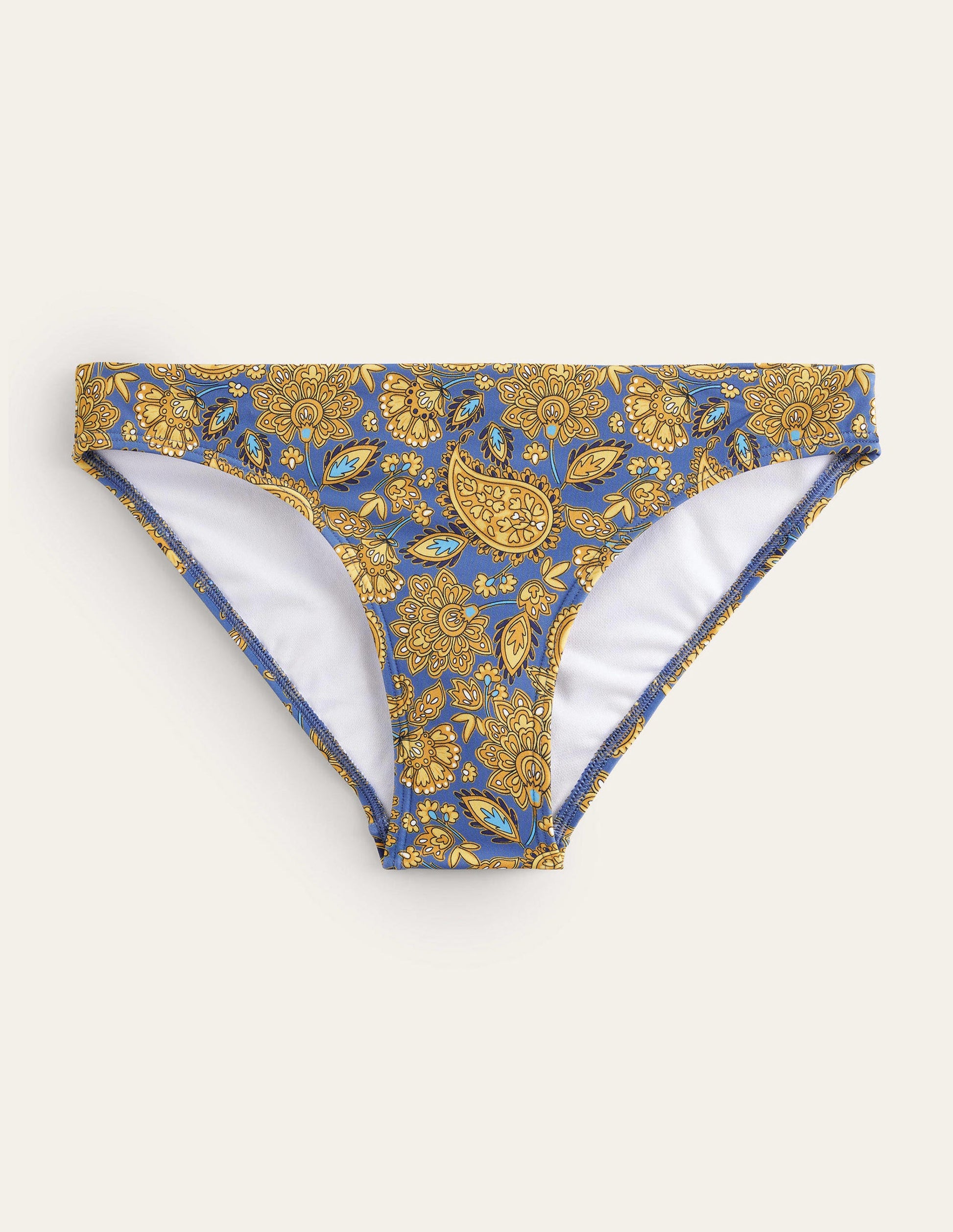 Bas de bikini intemporel-Doré moisson, motif Paisley Terrace-5