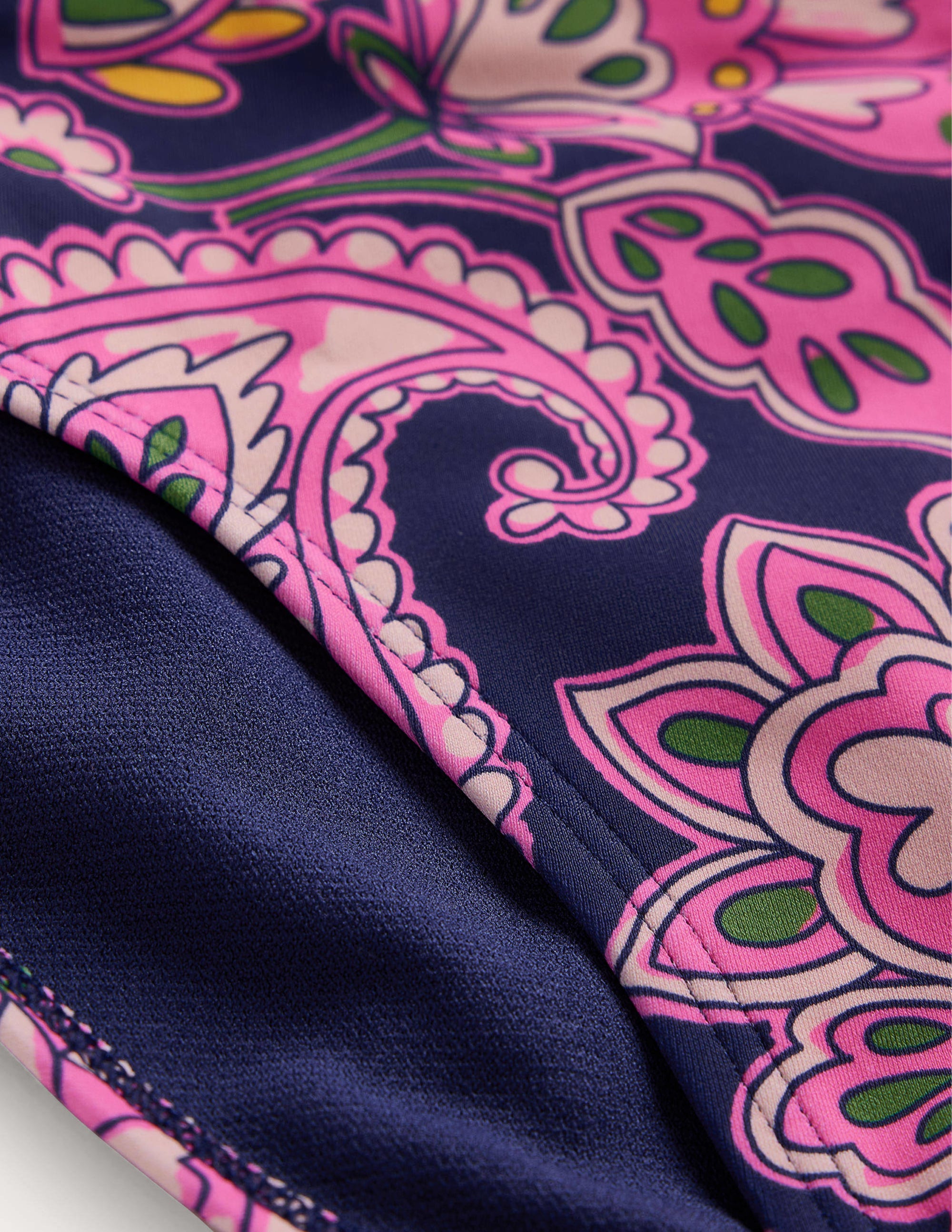 Klassische Bikinihose-Marineblau, Paisleymuster - Image 6
