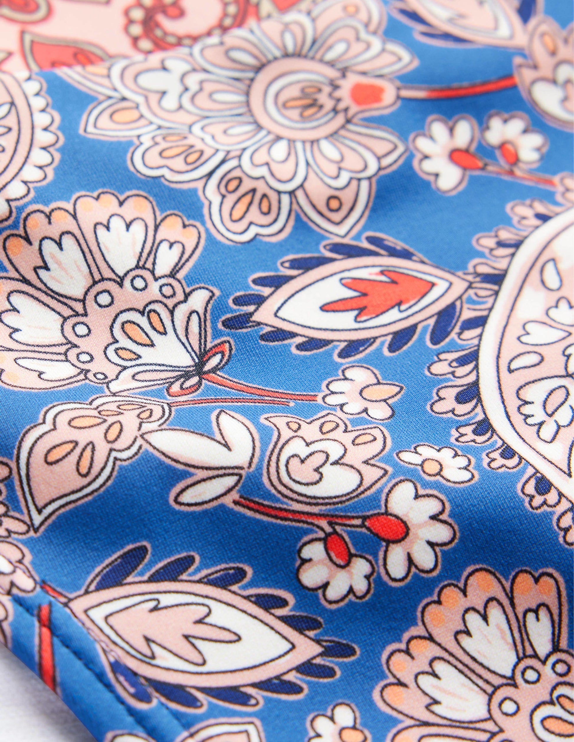 Bas de bikini Ithaca à empiècement-Bleu marine authentique, motif Paisley Terrace-6