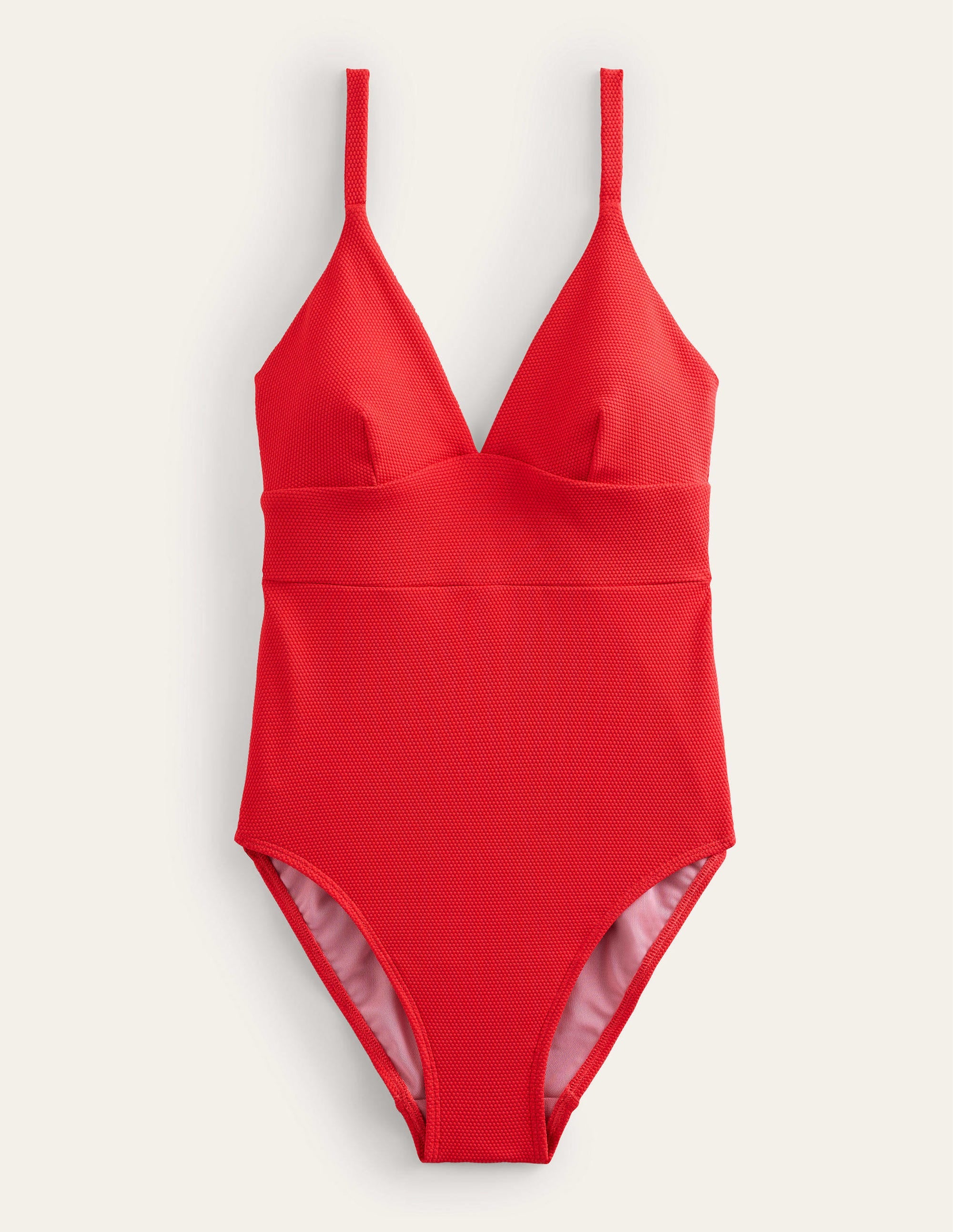 Maillot de bain col V Arezzo à empiècement-Texturé tulipe - Image 7