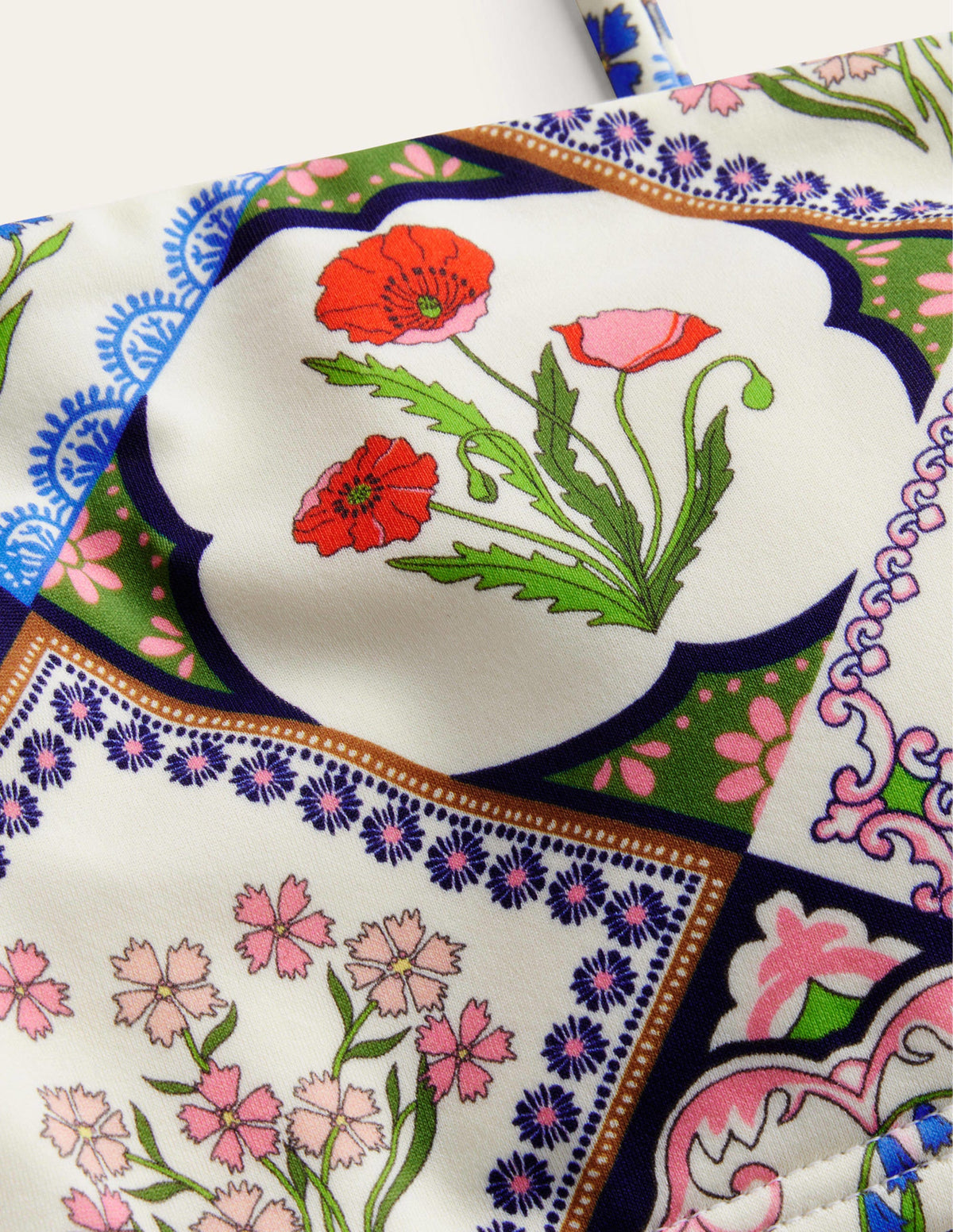 Bikinioberteil mit schmalen Trägern-Naturweiß, Wilde Glockenblumen-7