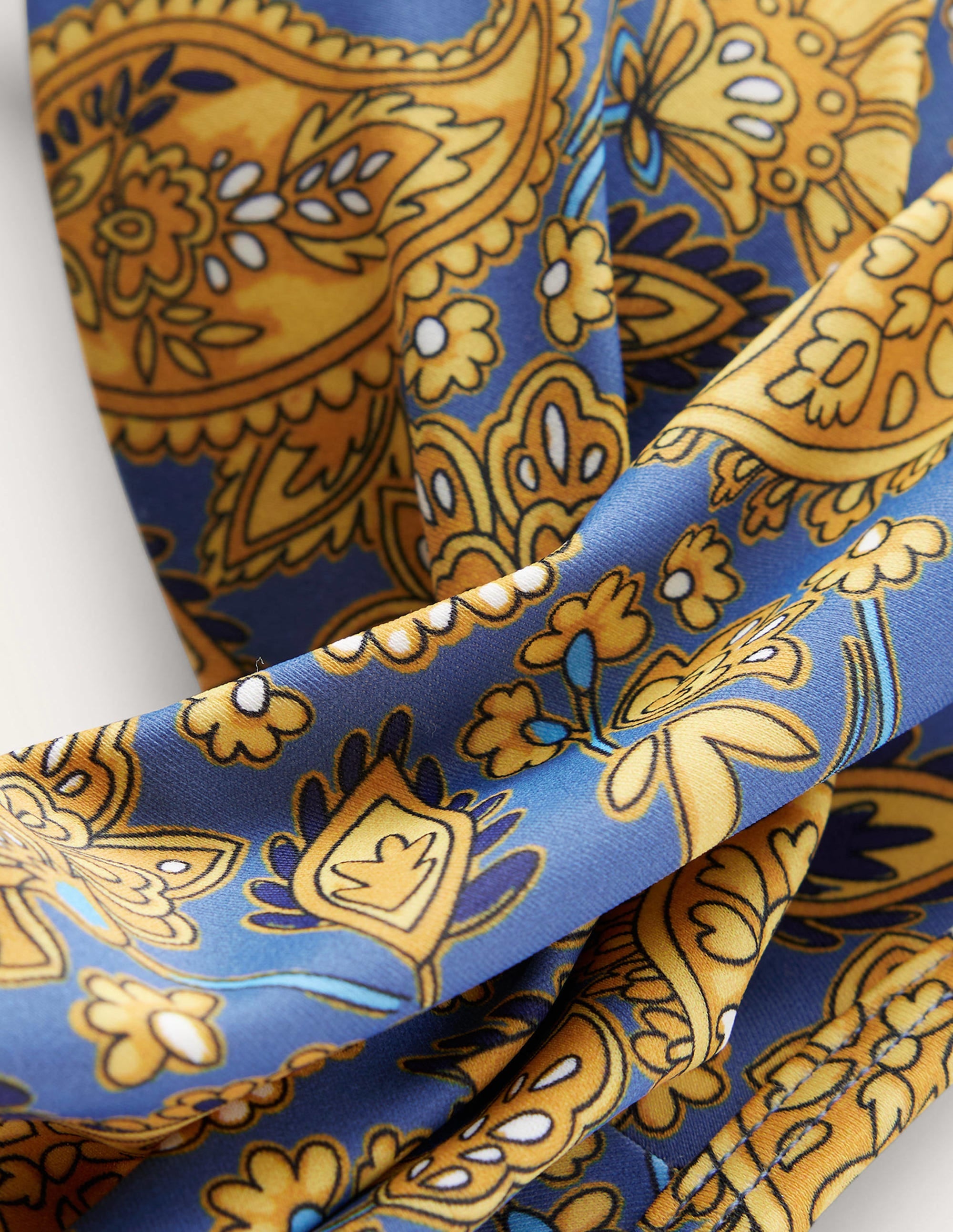 Haut de bikini Capri à bonnets-Doré moisson, motif Paisley Terrace - Image 6