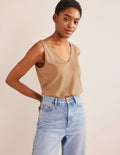 Soft Touch Vest-Camel