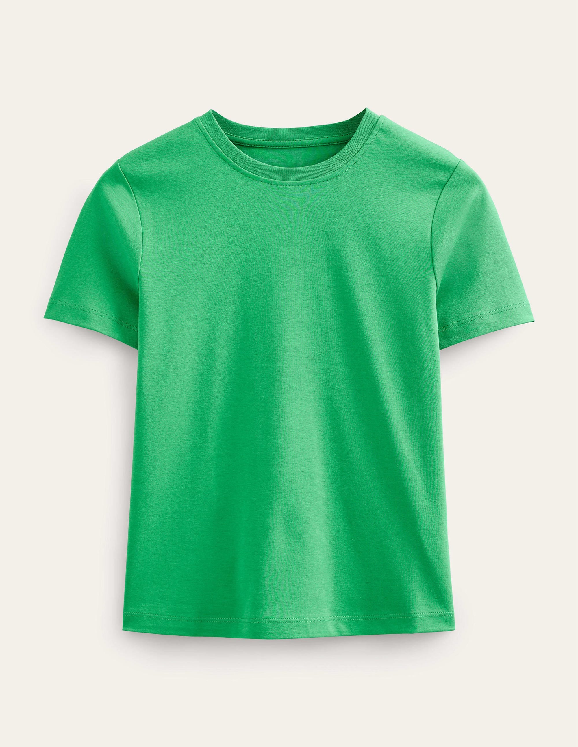 T-shirt col rond en coton-Abeille verte - Image 5