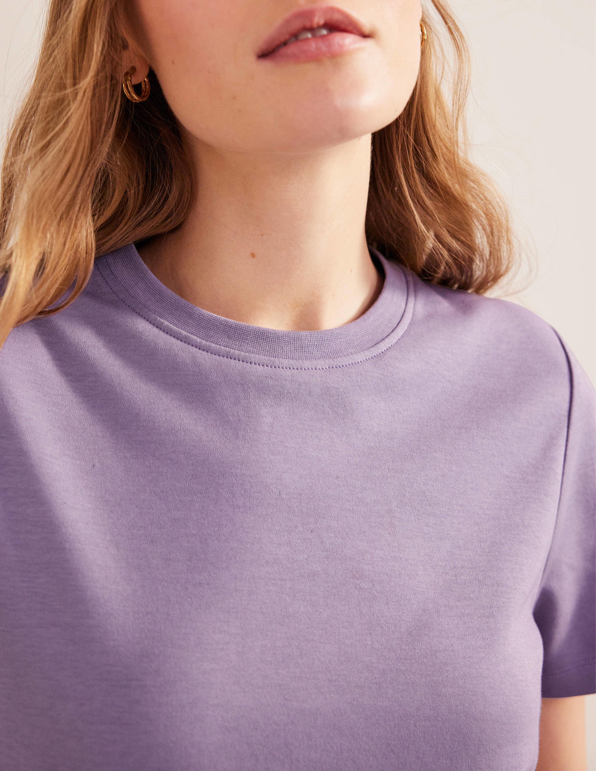 T-shirt col rond en coton-Chardon sauvage - Image 2