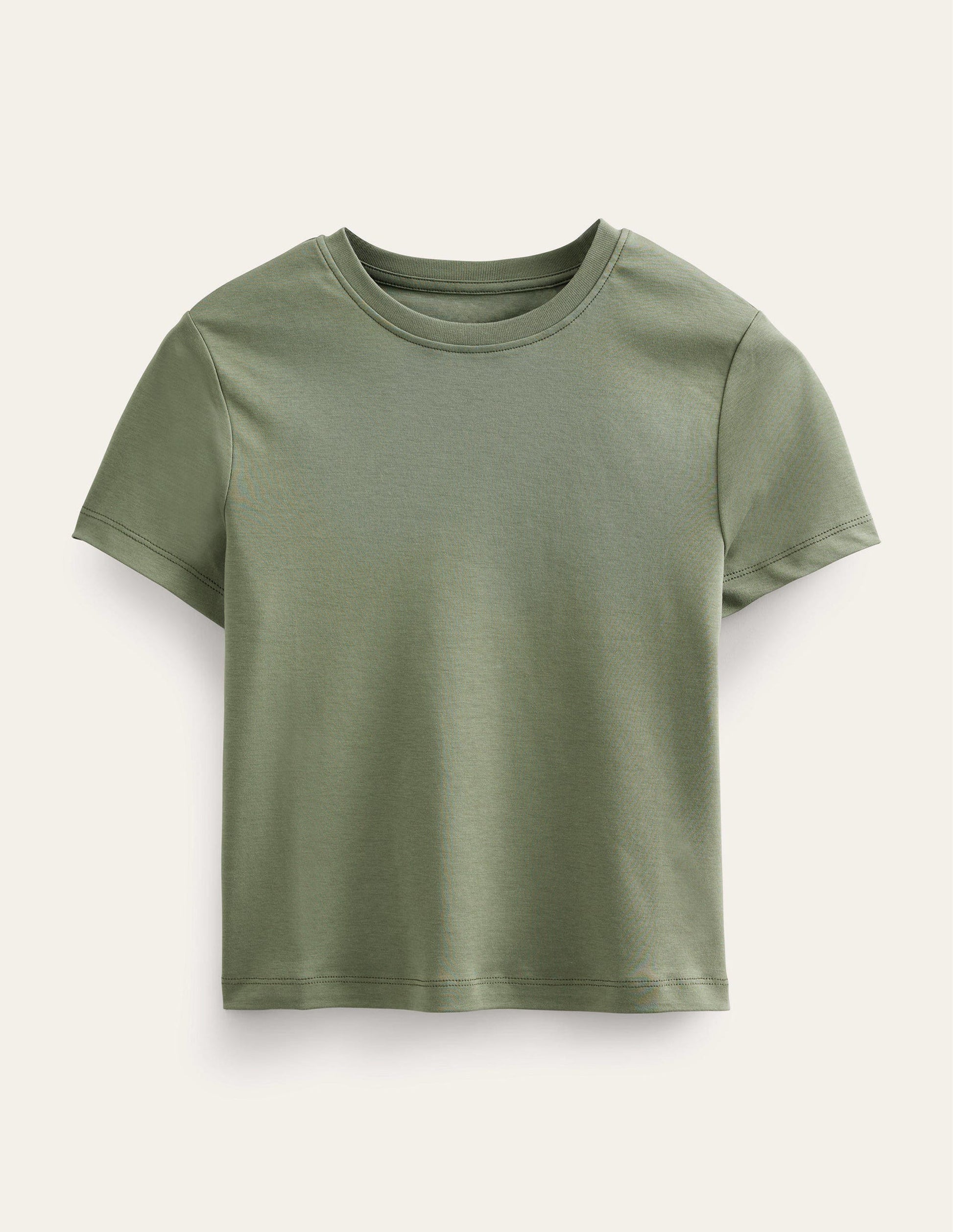 T-shirt court en coton-Épicéa-5
