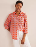 Nouvelle chemise décontractée en coton-Punch pastèque