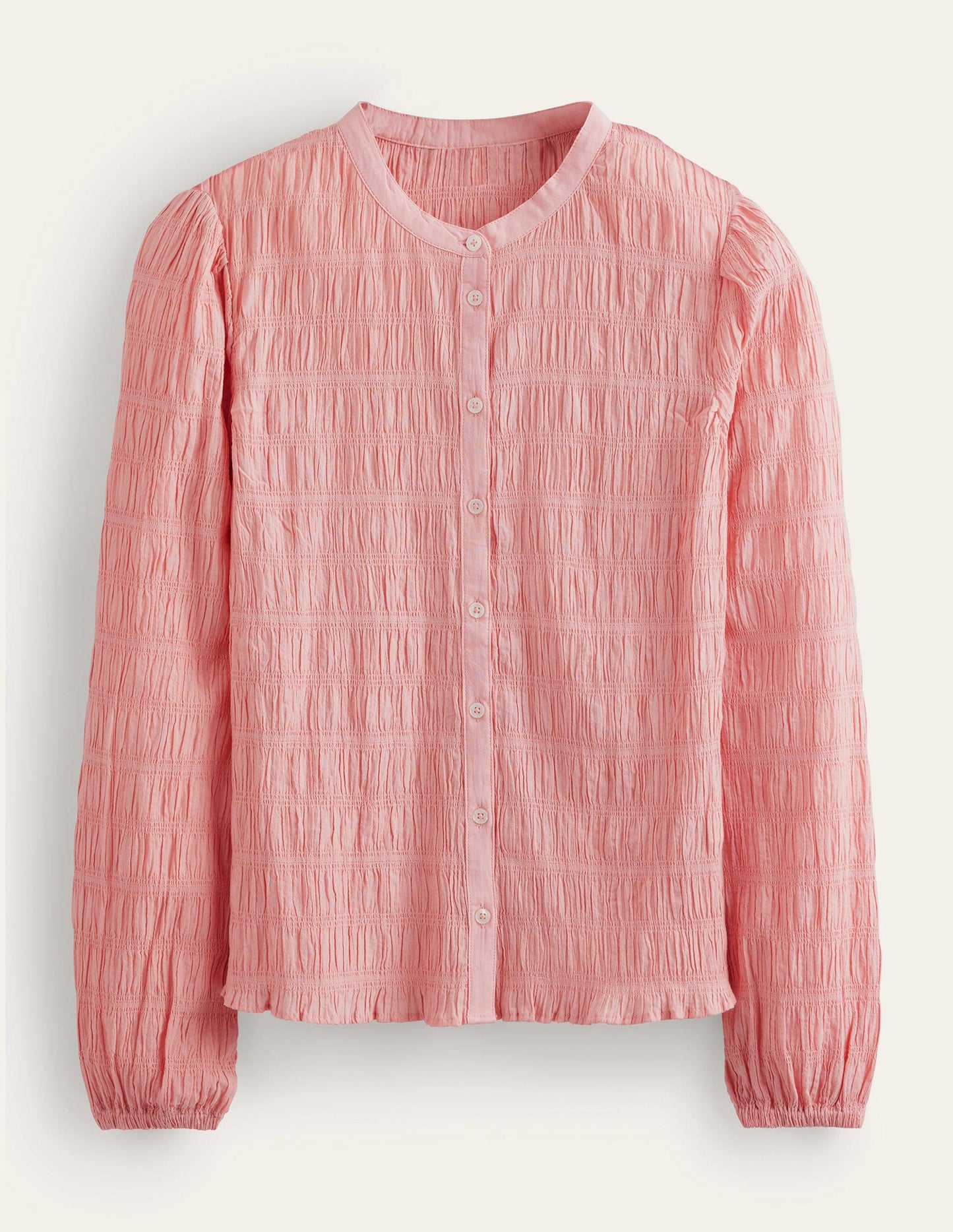 Fitted Textured Shirt-Dahlia Pink