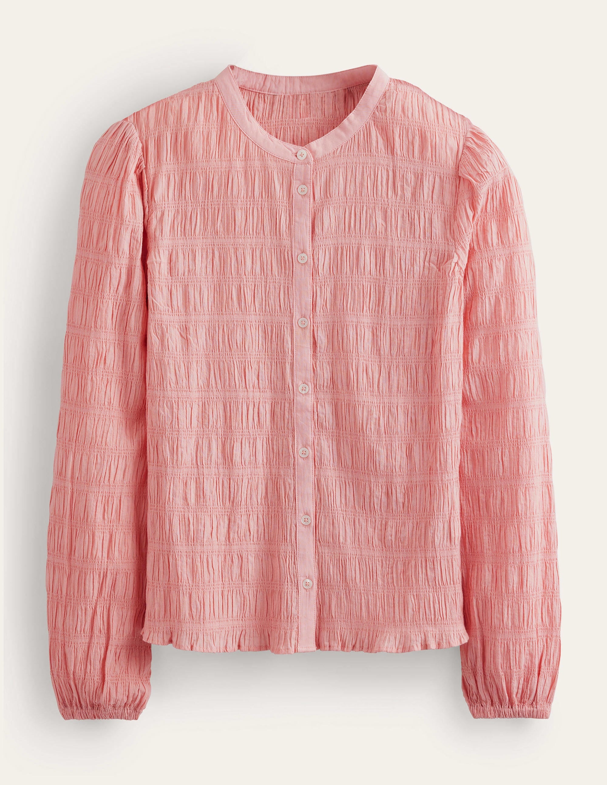 Tailliertes Hemd mit Struktur-Dahlien-Rosa - Image 5