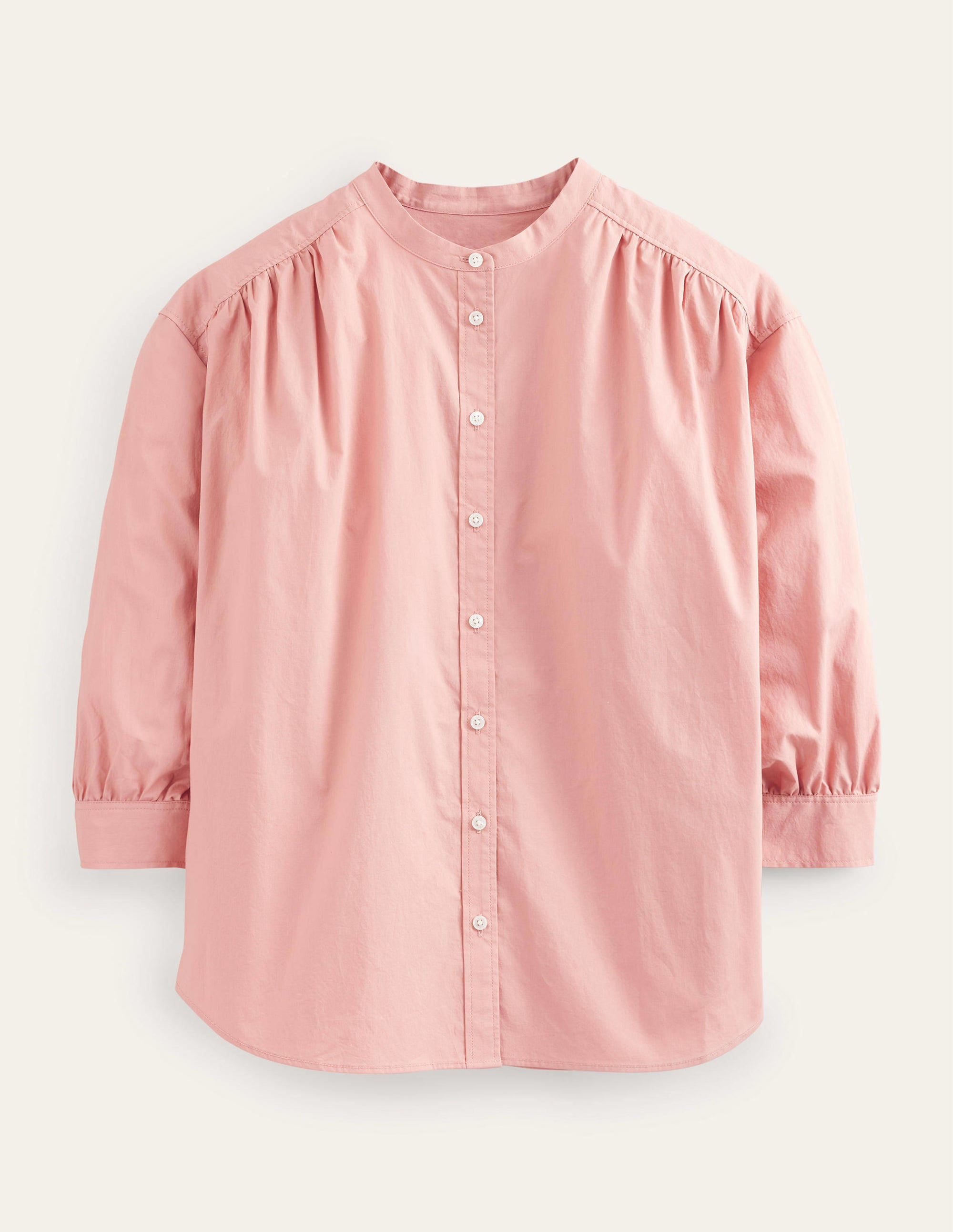 Chemise décontractée en popeline-Rose - Image 5