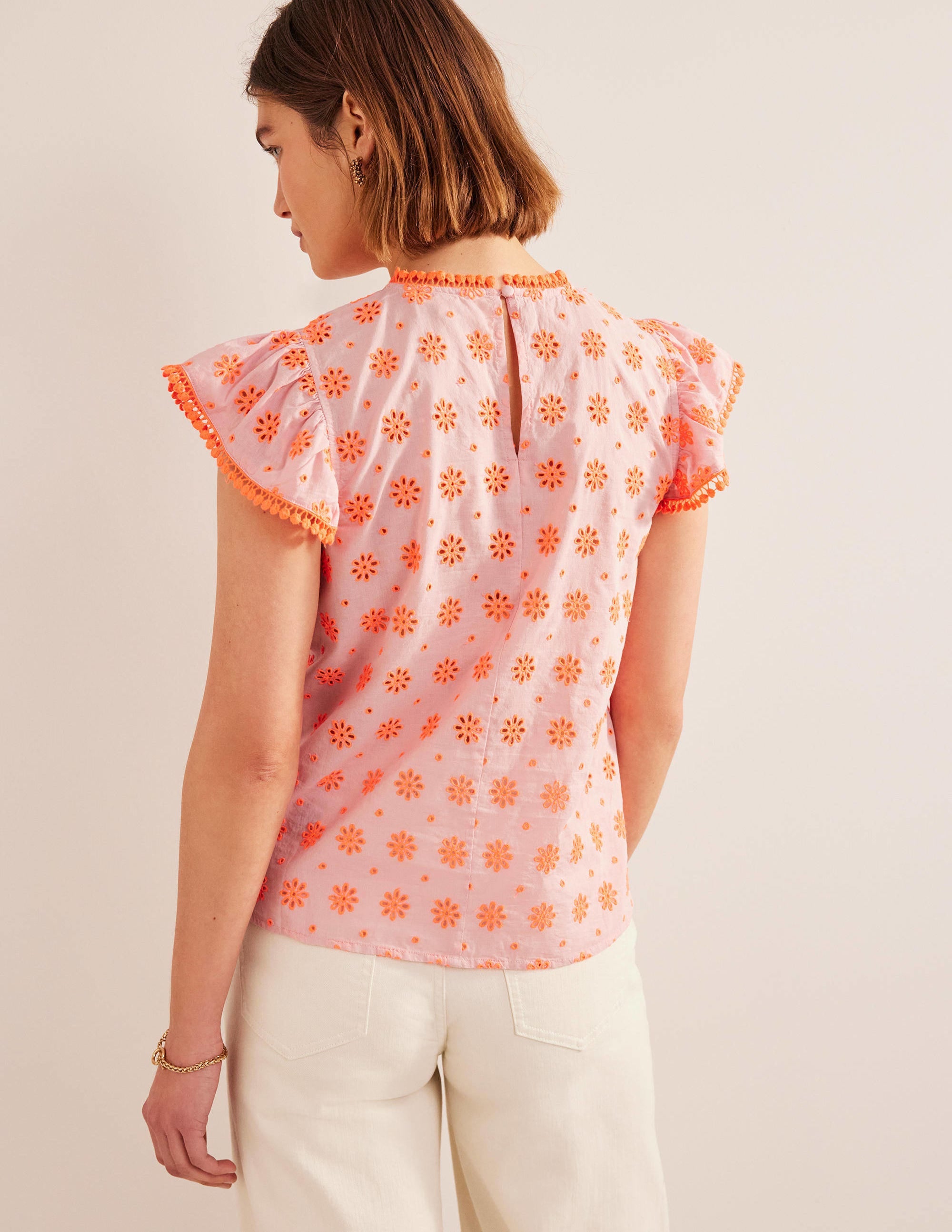 Top brodé à pompons-Punch pastèque - Image 3