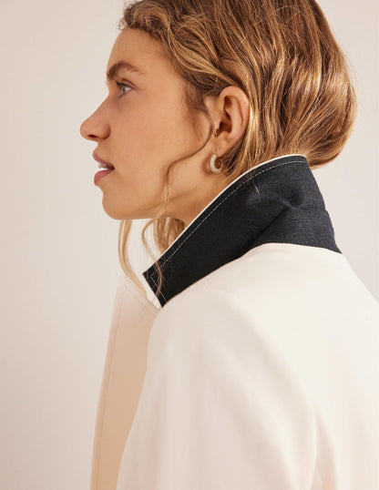 Fluid Tailored Blazer-Ivory-2