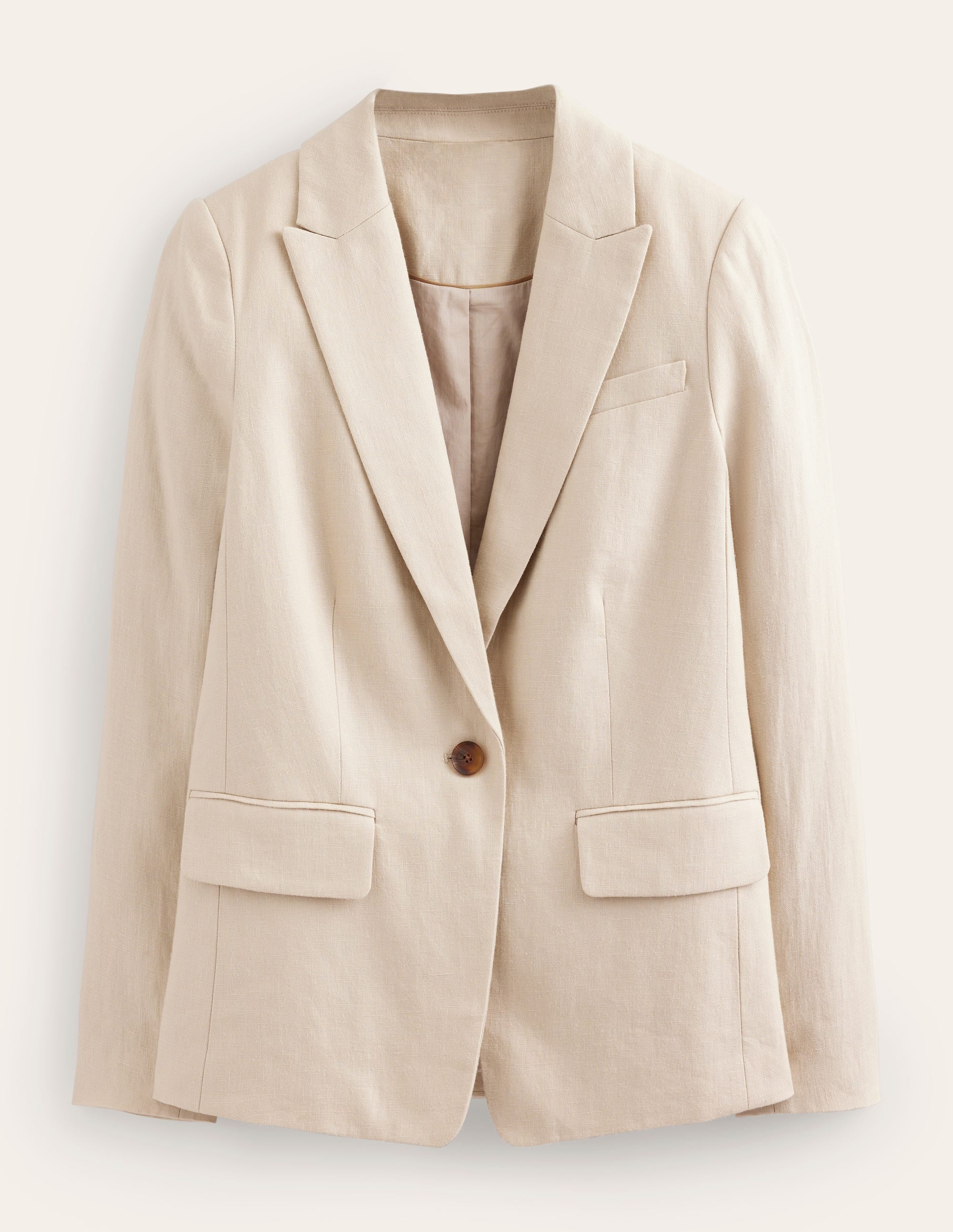 Cambridge Leinenblazer-Seilbraun - Image 5